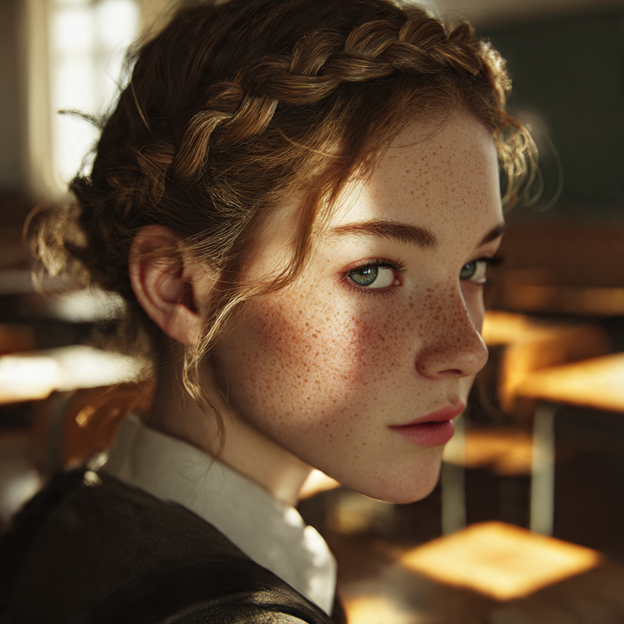 a high detail image of a girl with
