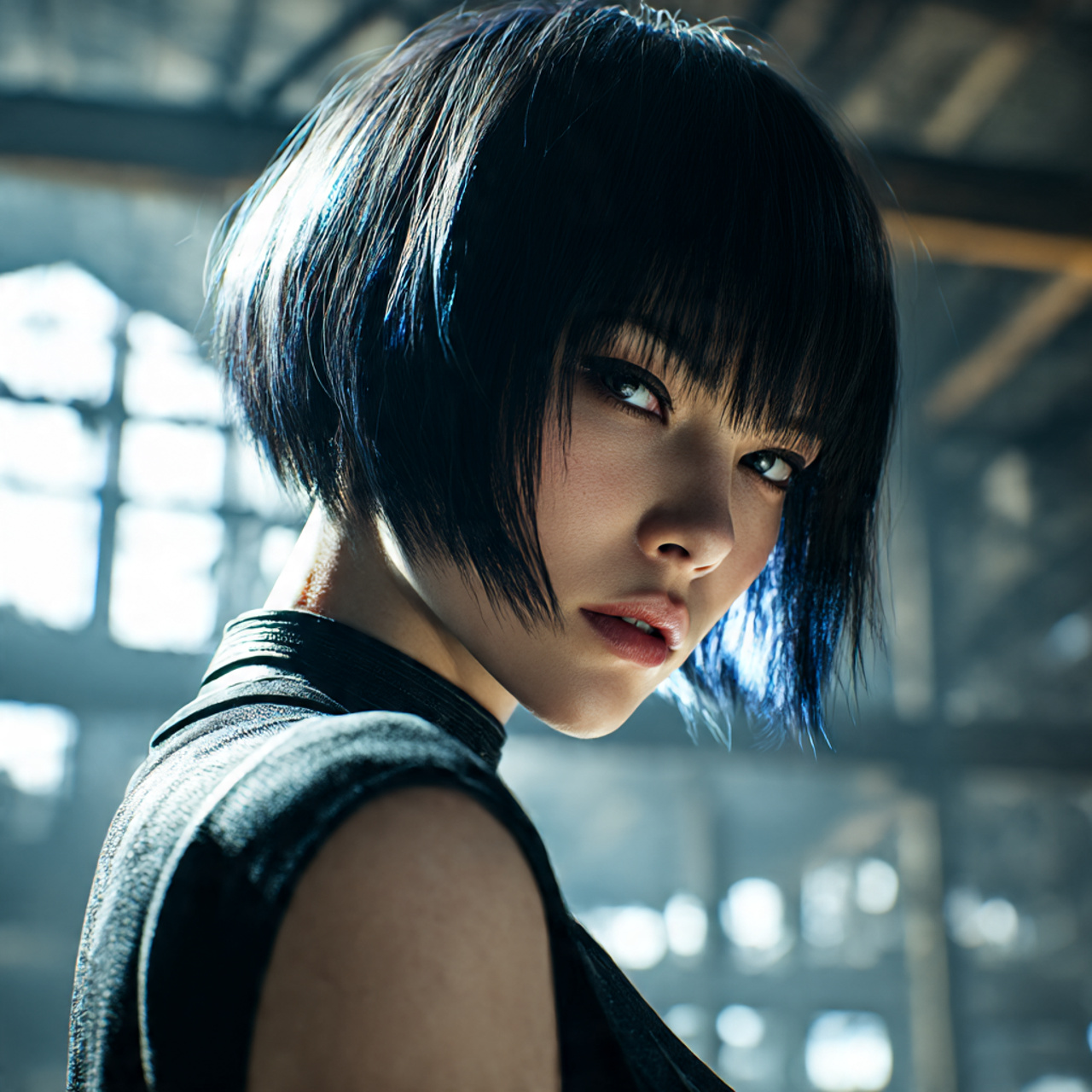 27 Iconic Vkei Haircut Ideas for an Edgy New Look 4 a high detail portrait of a female model