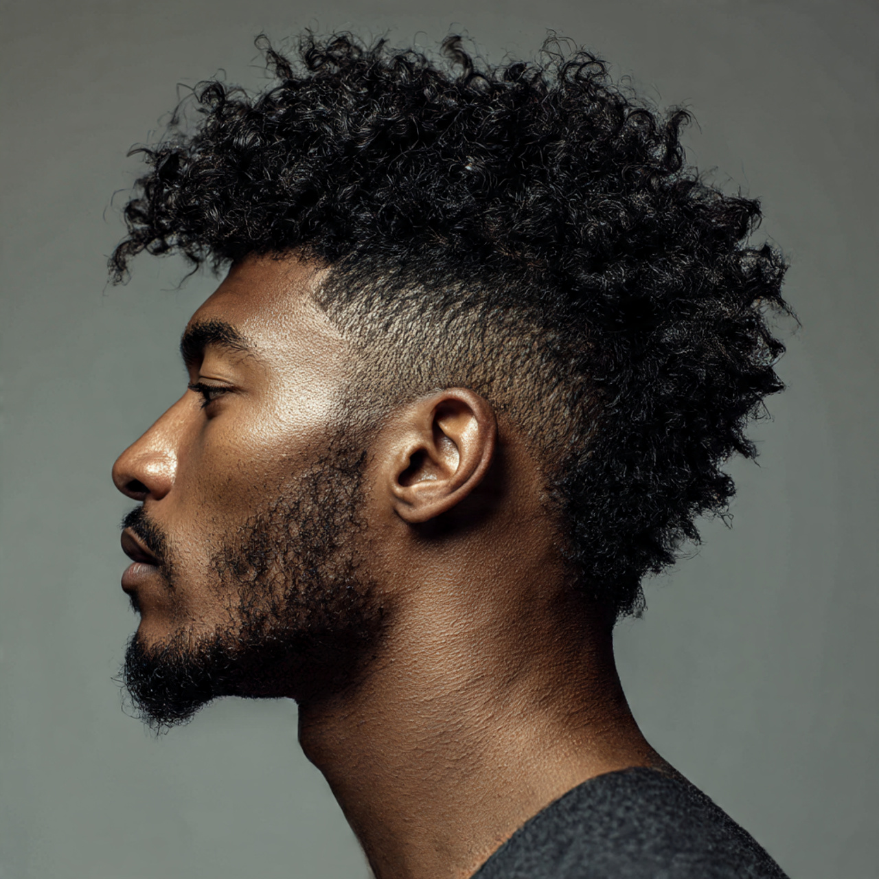 20 Modern Wolf Cut Men Ideas to Upgrade Your Style 7 a high resolution close up of a stylish black 1