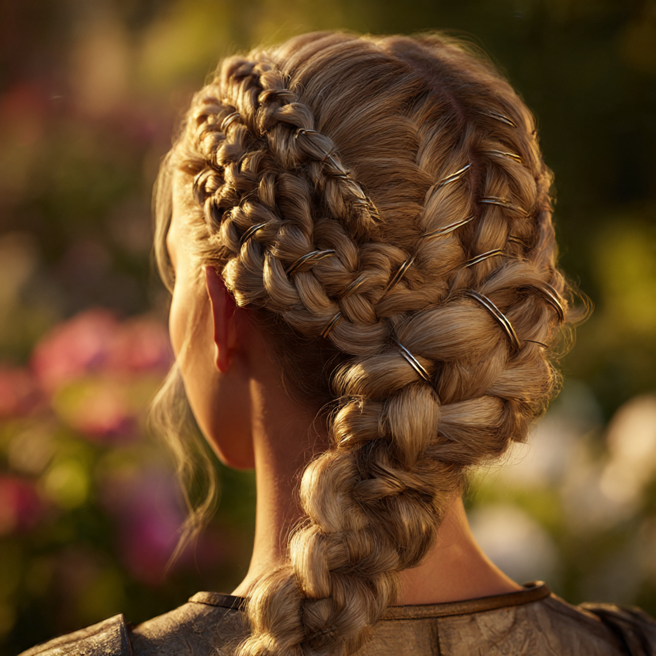 a highly detailed close up of a woman s