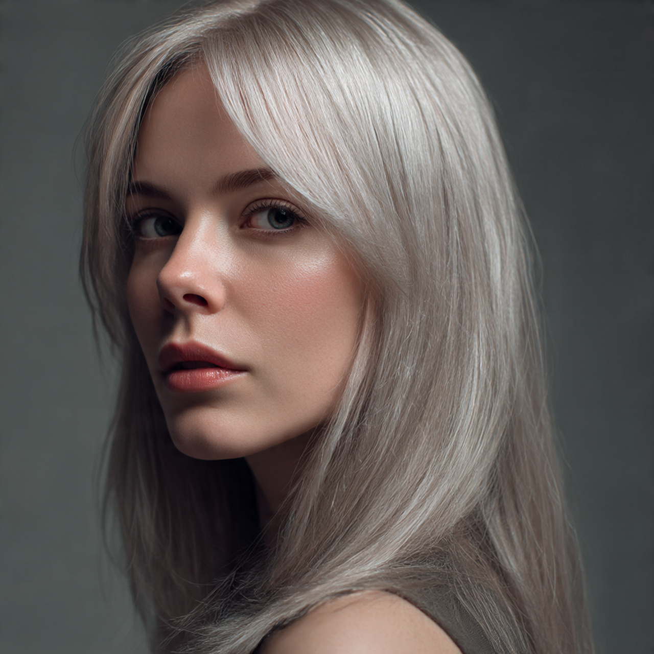 20 Silver Highlights Ideas for a Stunning New Look 4 a highly detailed studio shot of a