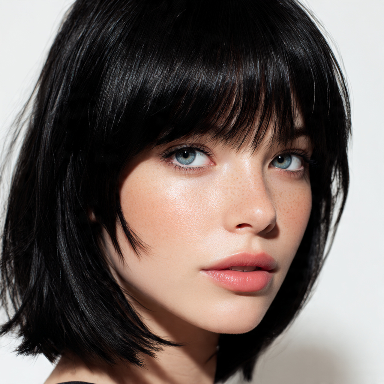 a highly realistic close up of a woman