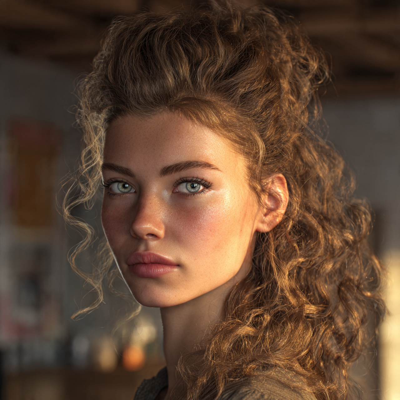 a highly realistic image of a woman 3