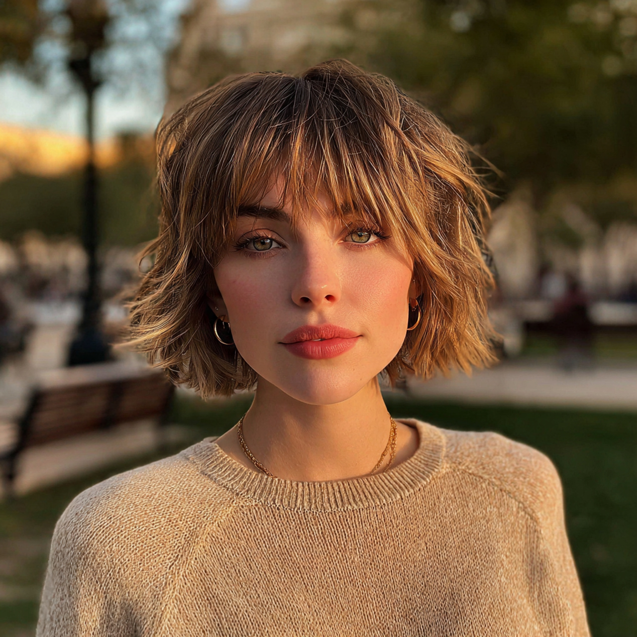 a highly realistic photo of a woman