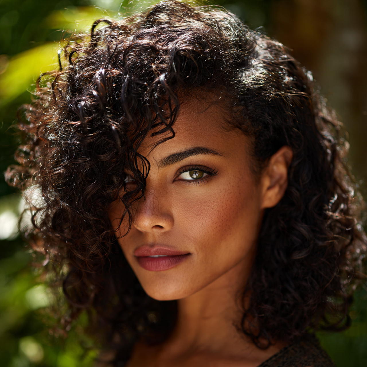 a highly realistic portrait of a woman 2 1