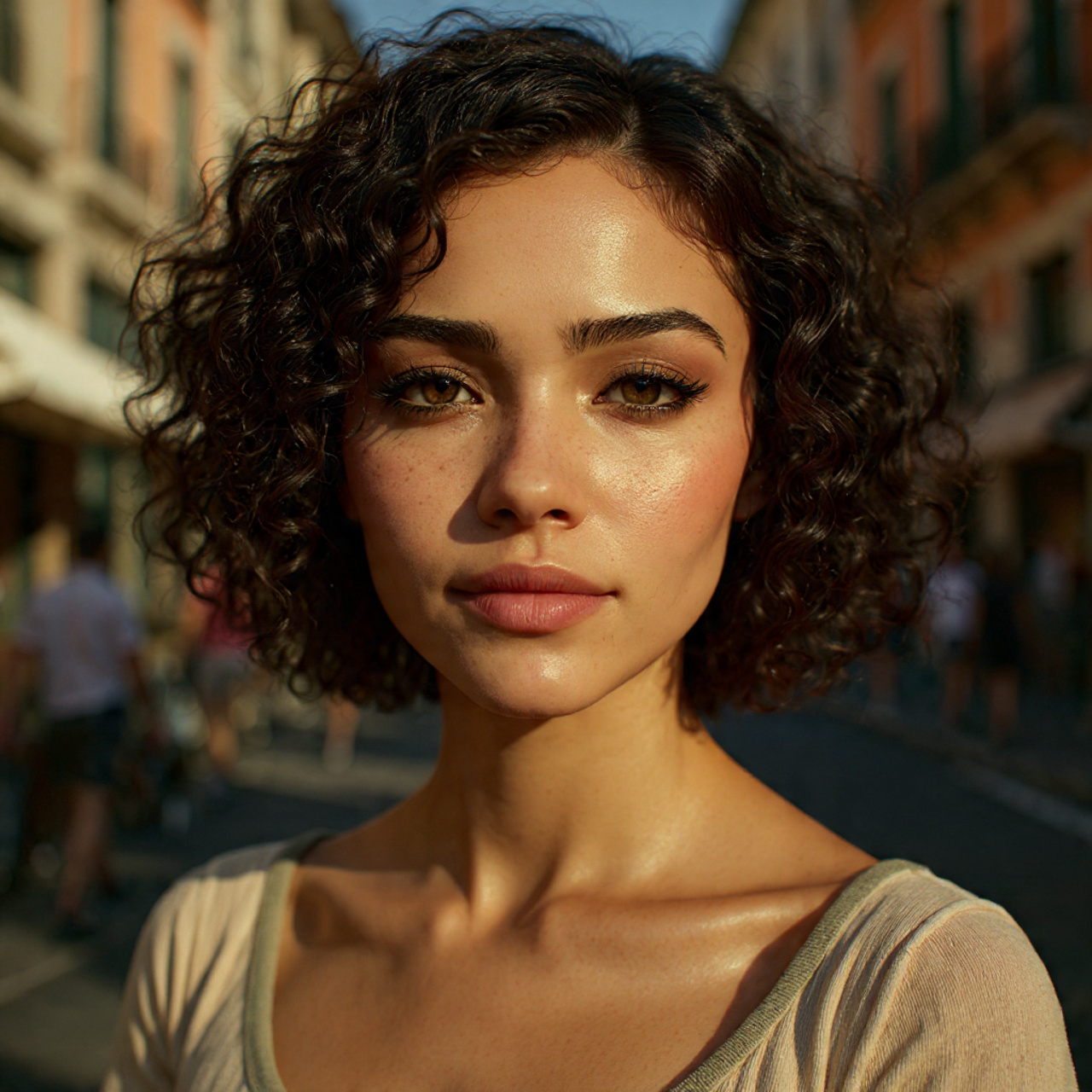 a highly realistic portrait of a woman 5