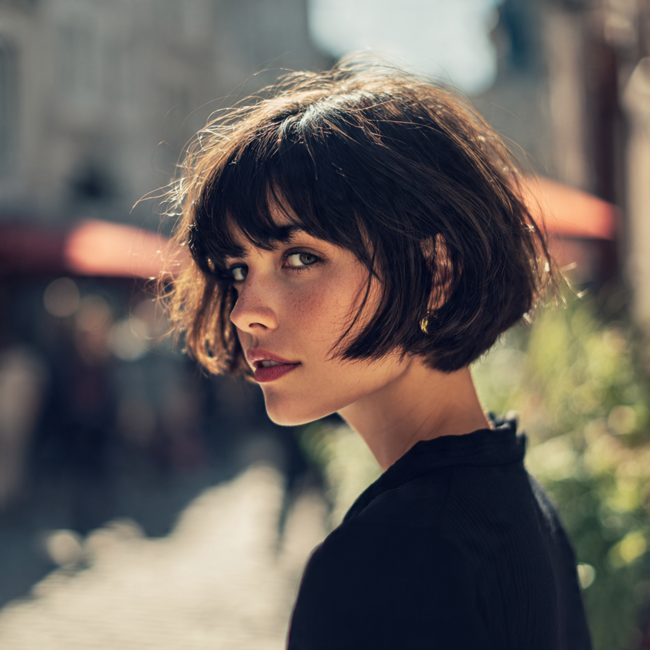 a highly realistic portrait of a woman 6