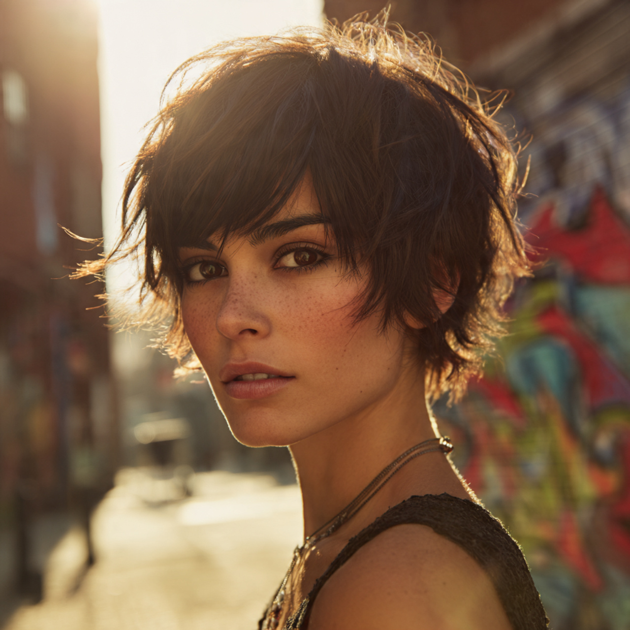 a highly realistic portrait of a woman 7