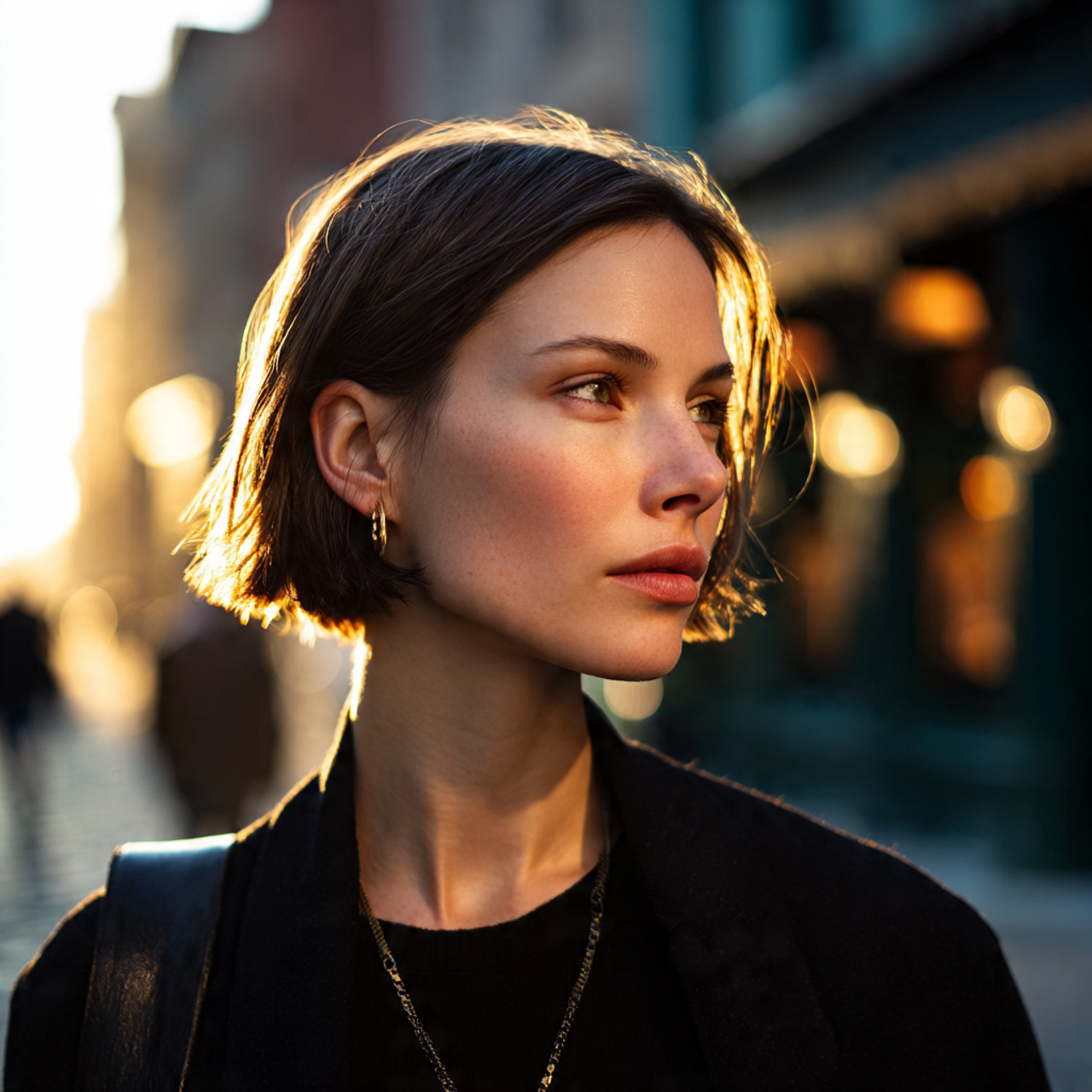 a highly realistic portrait of a young