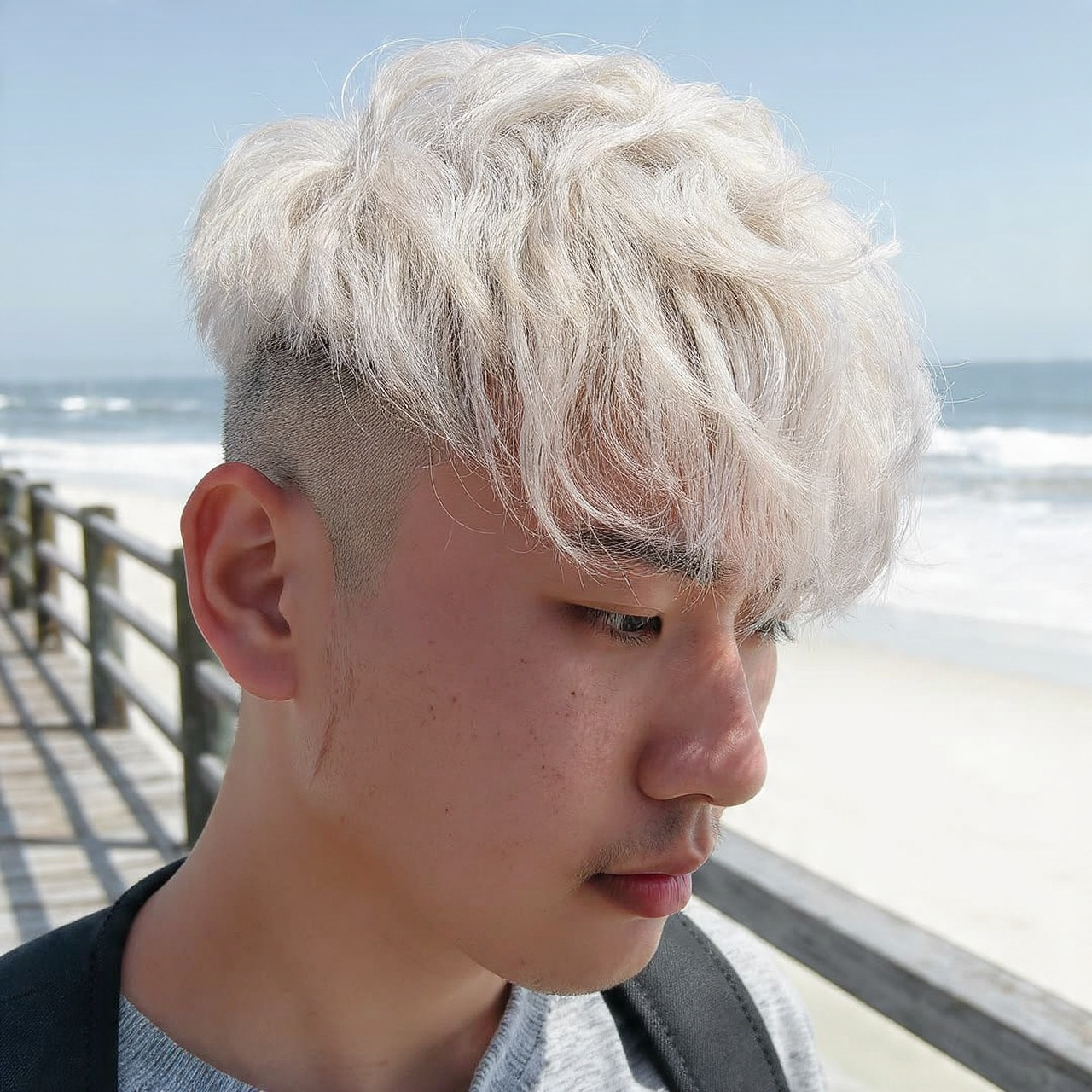 20 Modern Wolf Cut Men Ideas to Upgrade Your Style 19 a hyper realistic close up of a 27 year old korean