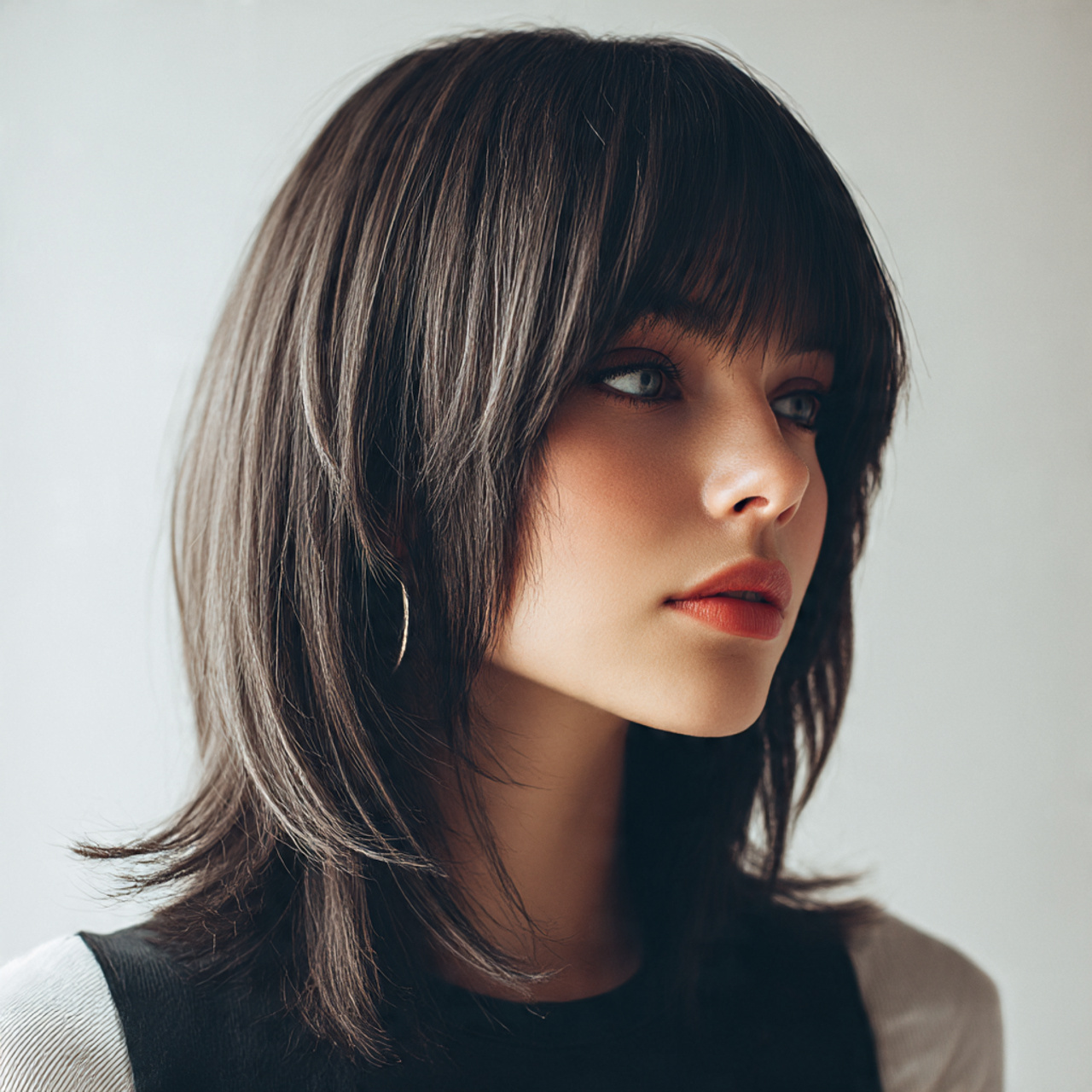 a hyper realistic close up shot of a woman