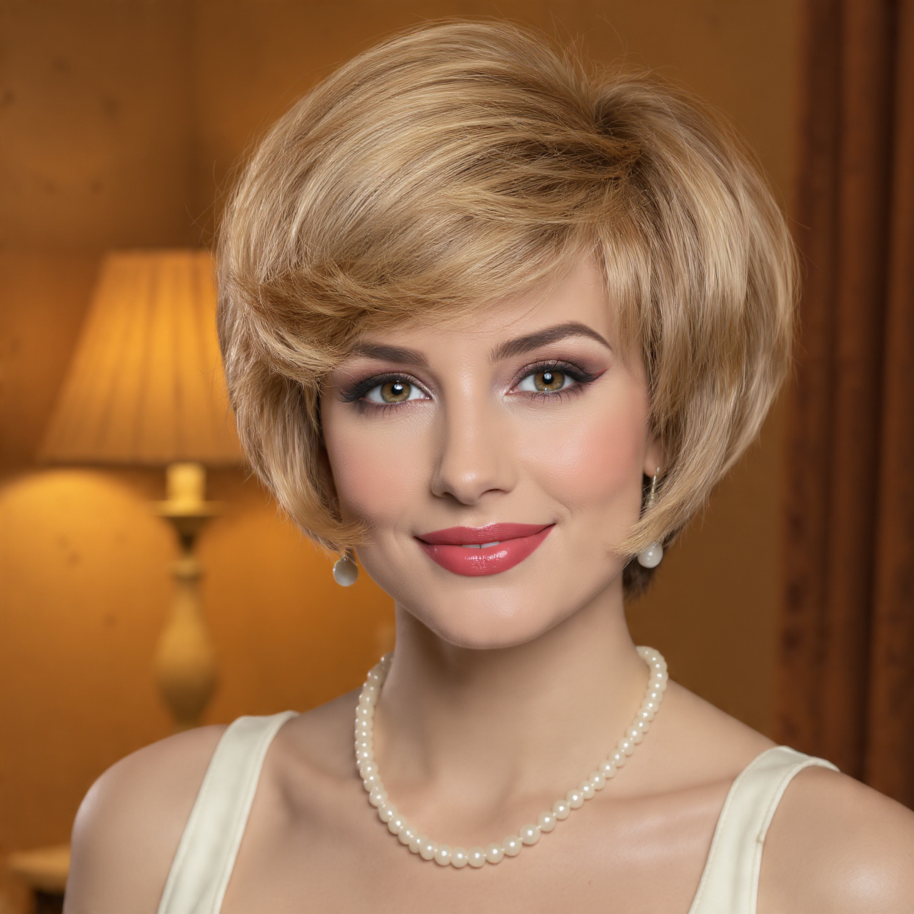 a hyper realistic image of a woman with 1