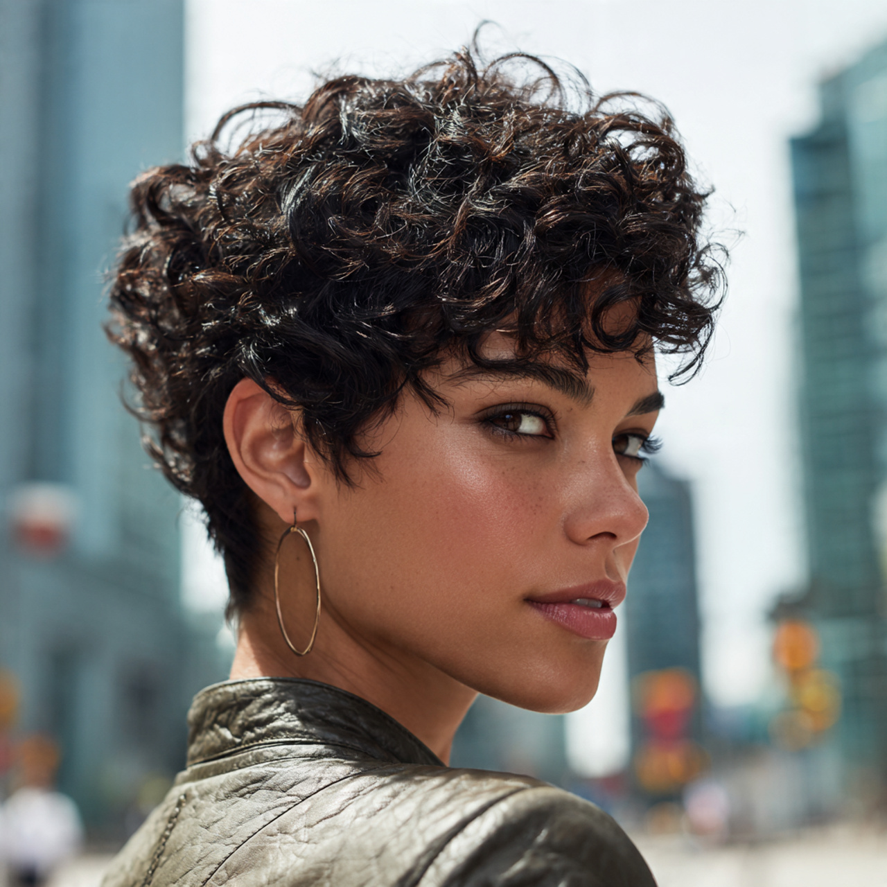 a hyper realistic photo of a woman with