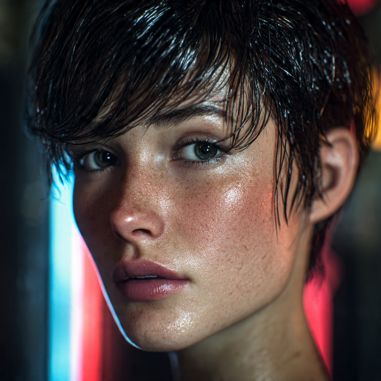 a hyper realistic portrait of a real woman 3