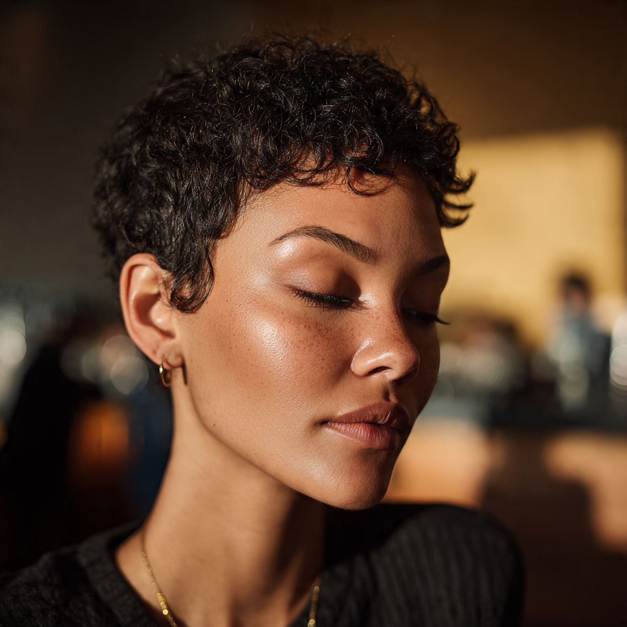 a hyper realistic portrait of a real woman