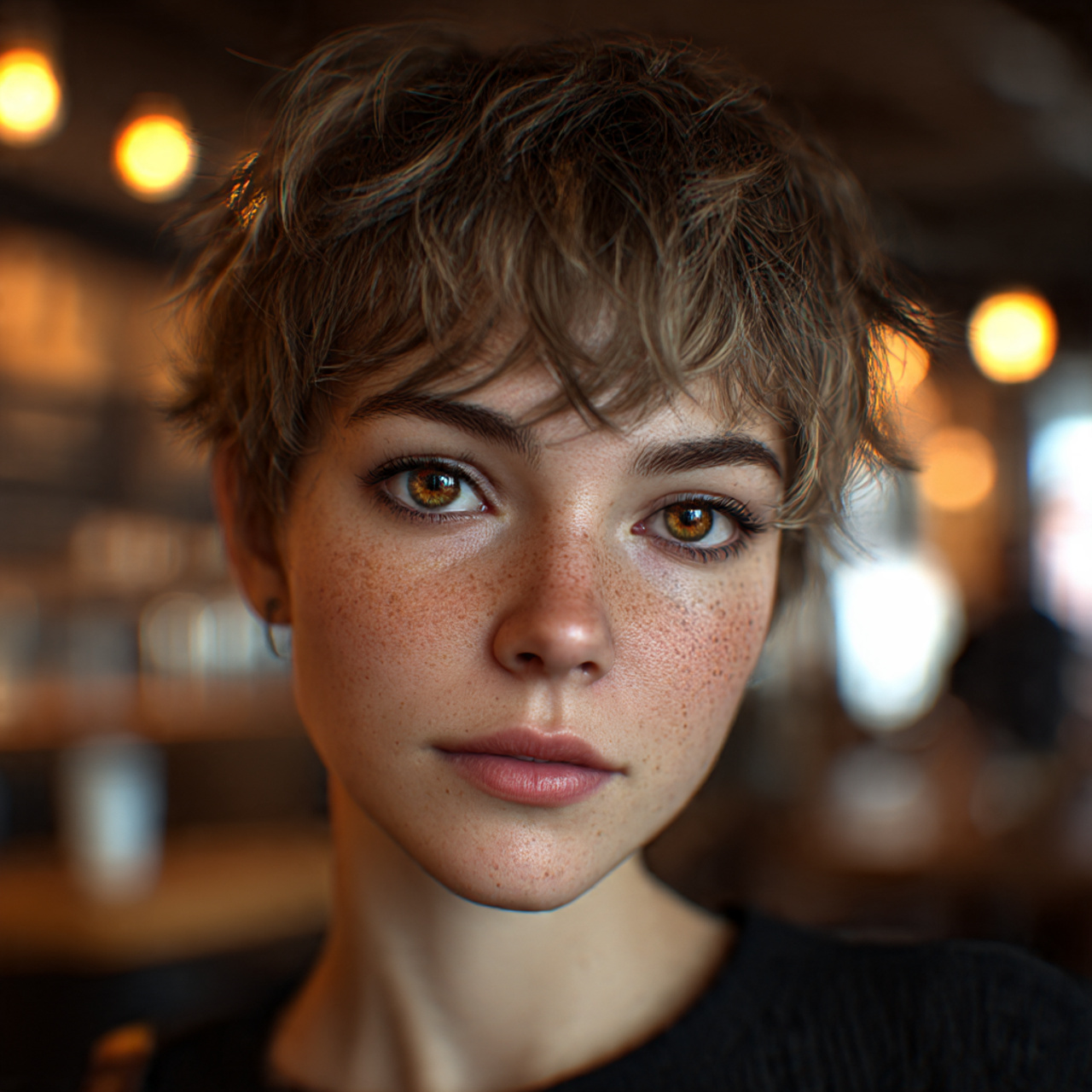 a hyper realistic portrait of a woman with 3