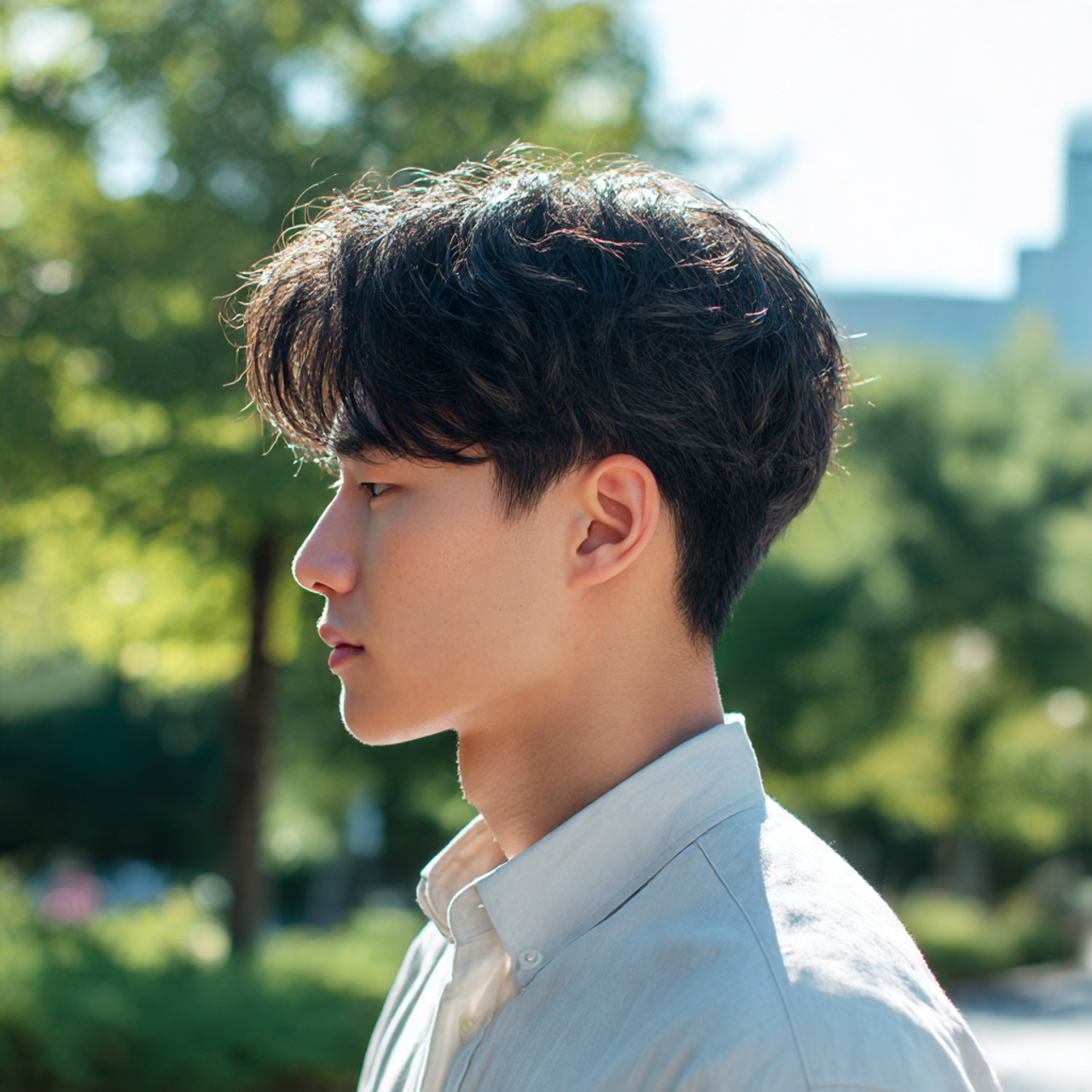 Trendy 30 Korean Hairstyles for Men Ideas to Elevate Your Style 24 a korean man with naturally straight hair