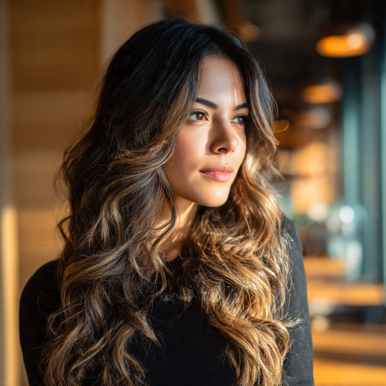 a lifelike portrait of a latina woman 1