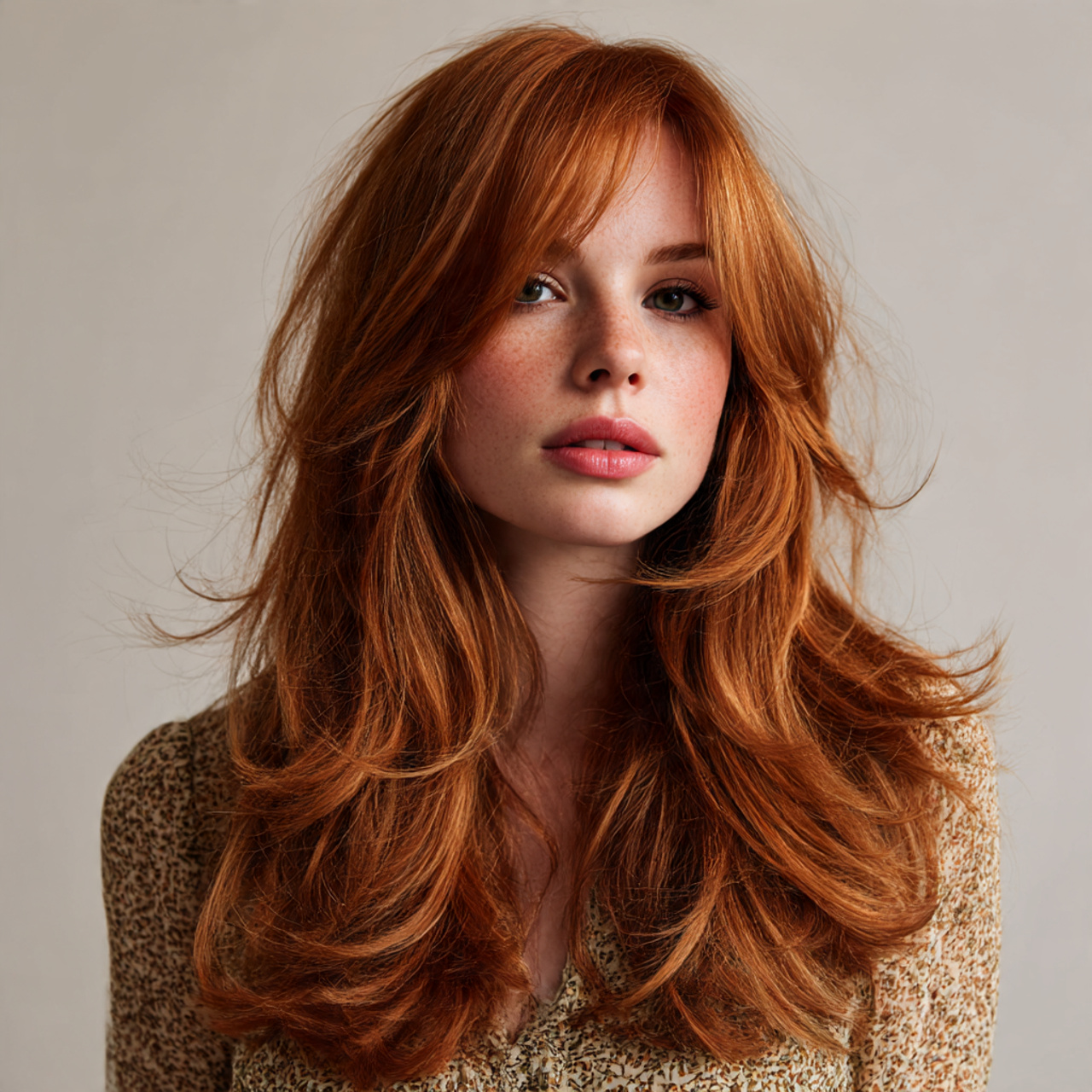 Long-Length Ginger Wolf Cut