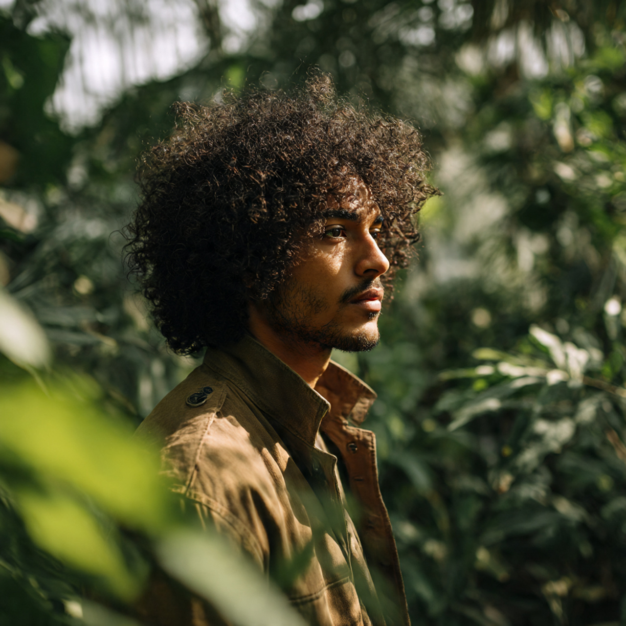 20 Modern Wolf Cut Men Ideas to Upgrade Your Style 3 a male model with thick curly wolf