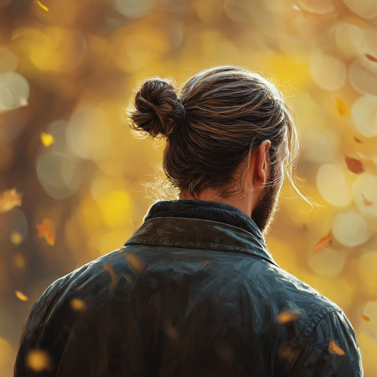 27 Best Long Hairstyles for Men Tips: Grow the Flow 19 a man wearing ponytail long hairstyles for