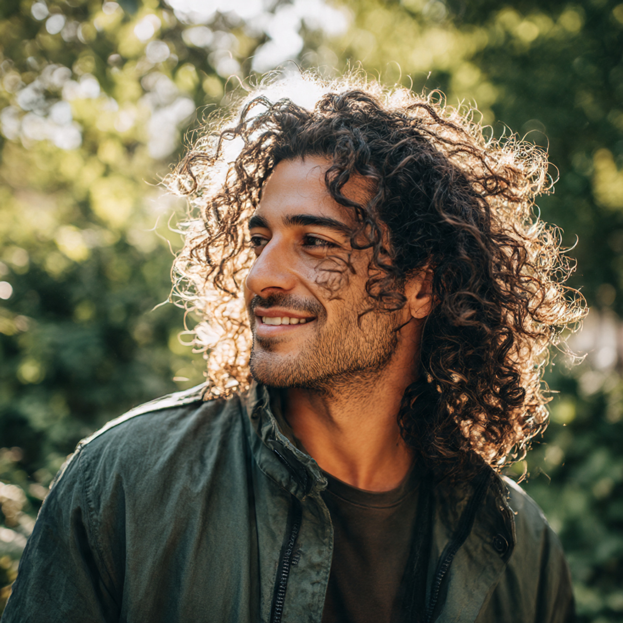 27 Best Long Hairstyles for Men Tips: Grow the Flow 8 a man with curly long hairstyles for