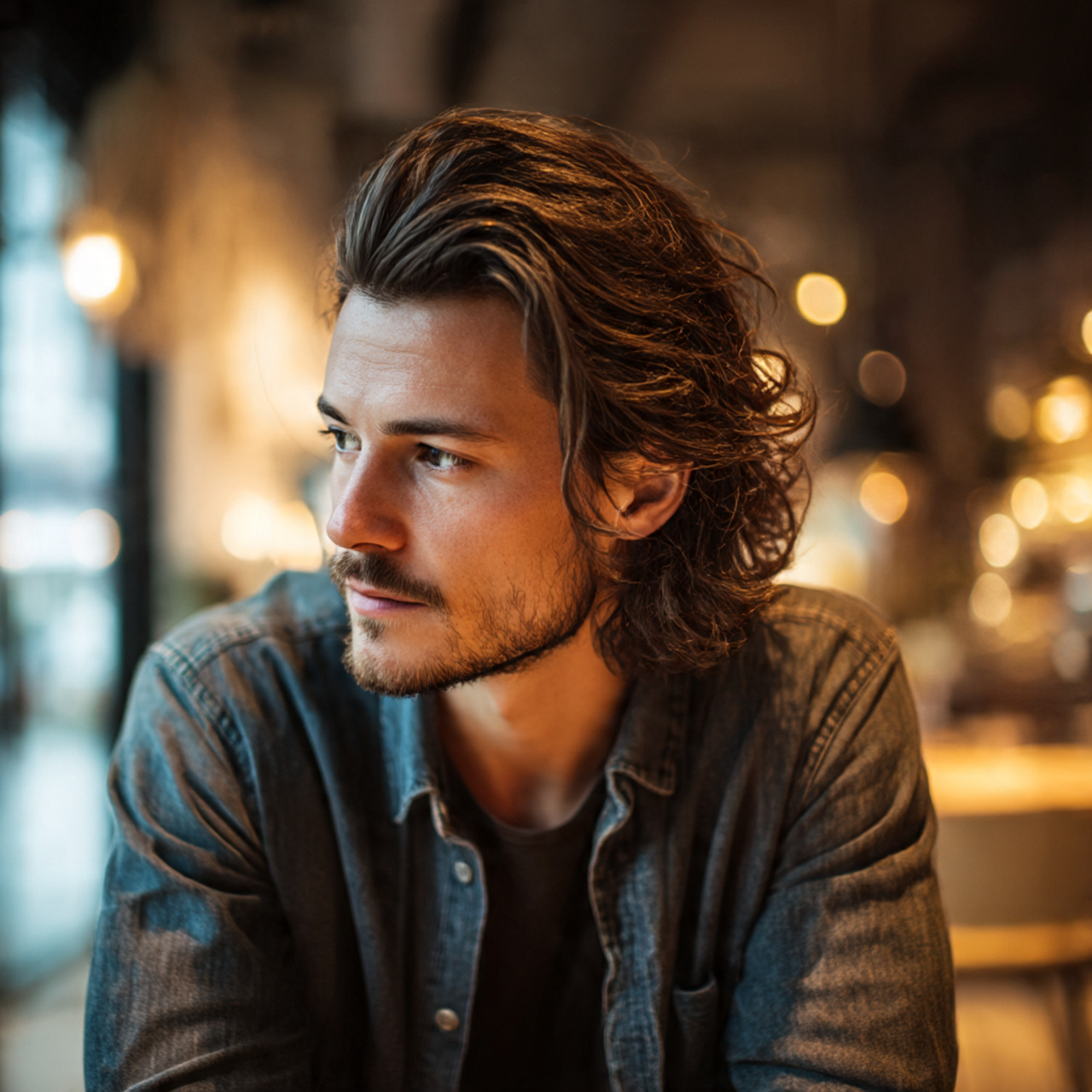 27 Best Medium Hairstyles for Men: Pro Cuts & Styling 23 a man with fine medium length hair styled