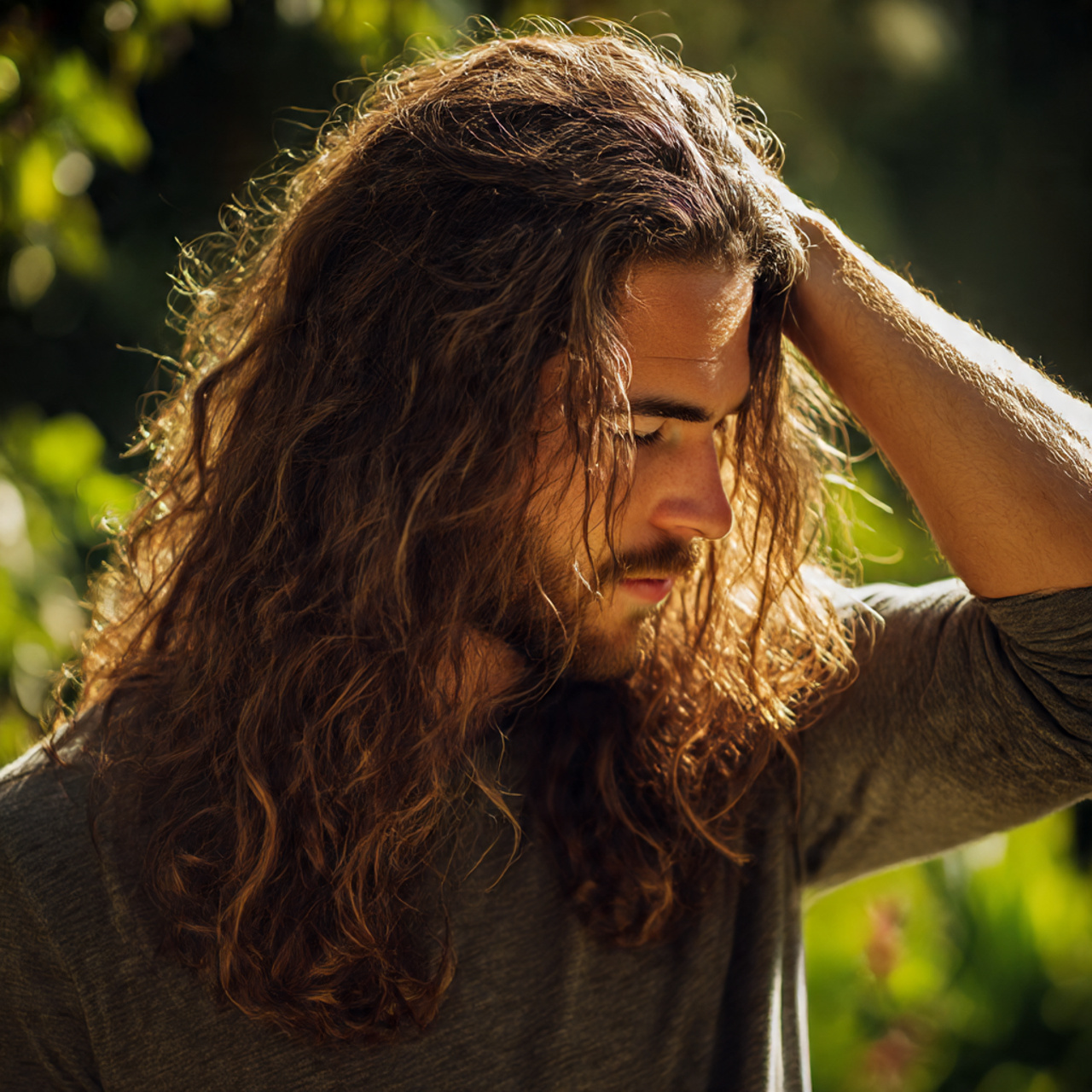 27 Best Long Hairstyles for Men Tips: Grow the Flow 15 a man with frizzy long hairstyles for