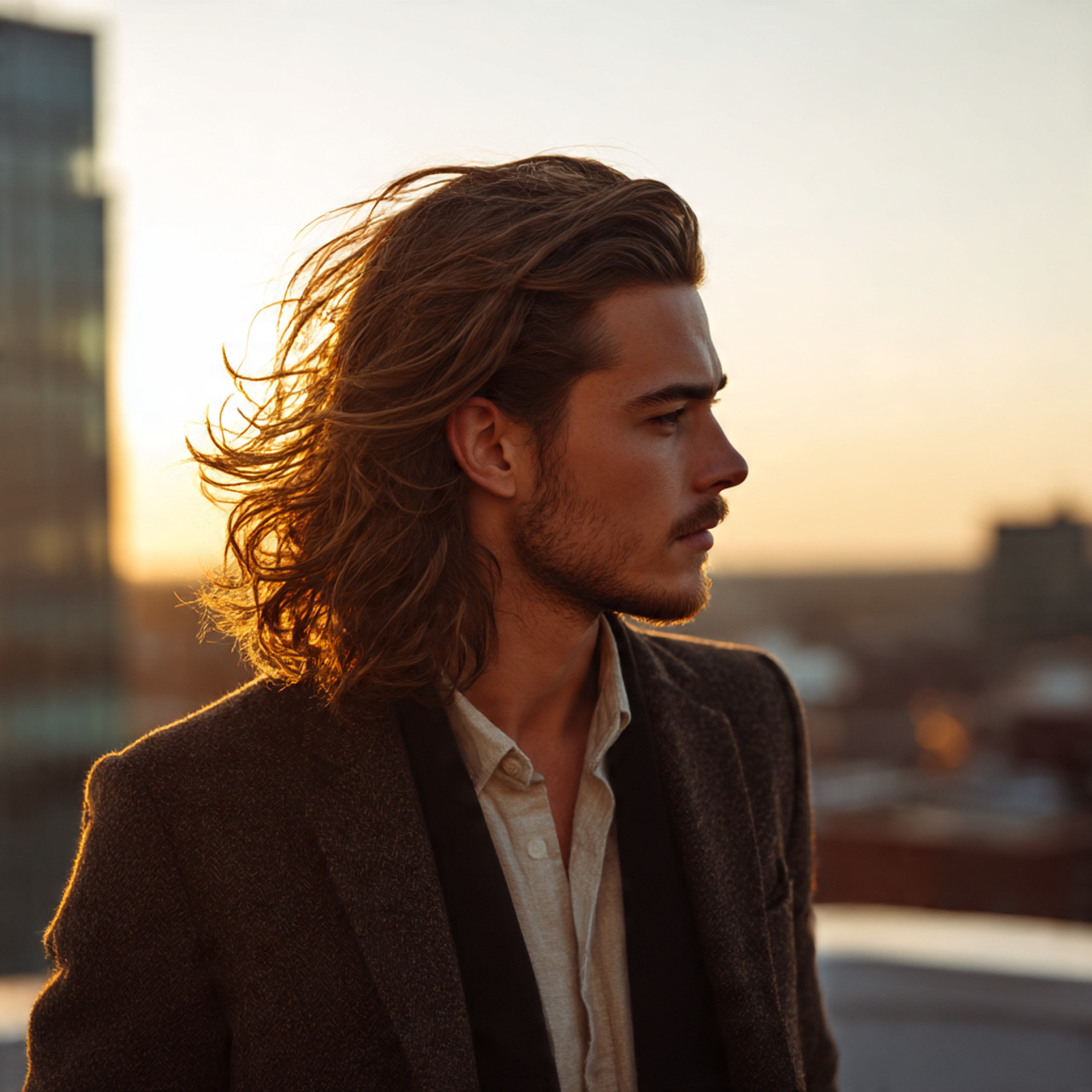 Master the Flow: 27 Long Haircuts for Men Ideas & Tips 13 a man with long flowing hair combined