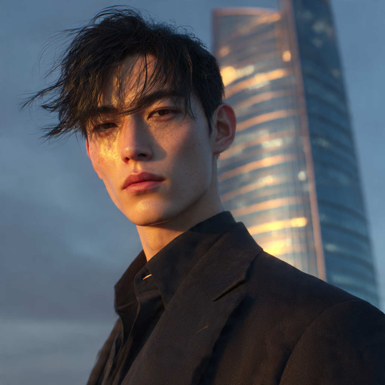 Trendy 30 Korean Hairstyles for Men Ideas to Elevate Your Style 17 a modern korean male model with a