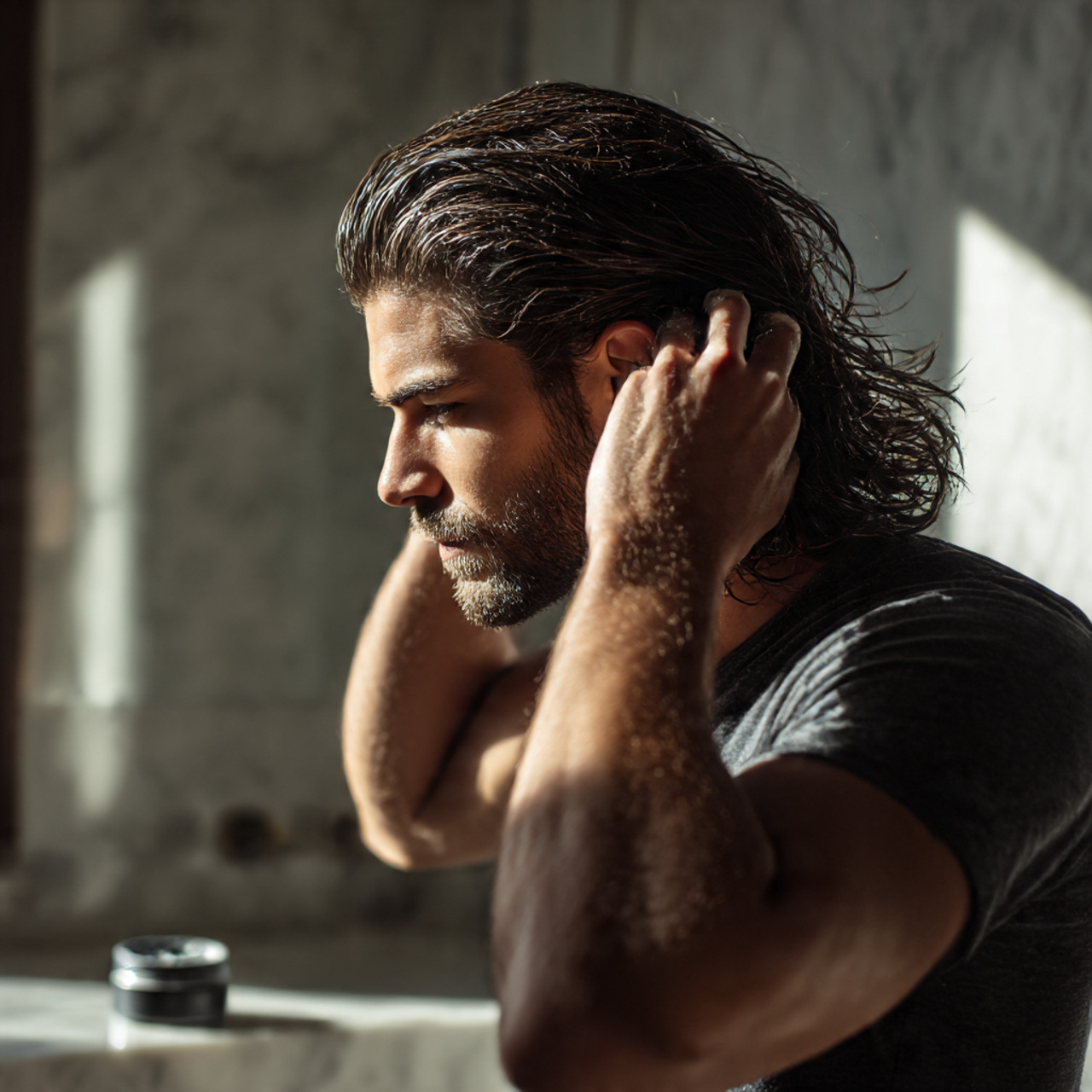 27 Best Long Hairstyles for Men Tips: Grow the Flow 25 a modern man styling his long hairstyles