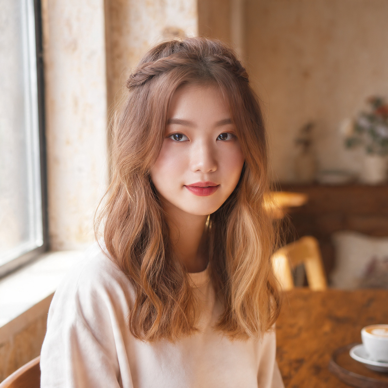 a natural candid portrait of a young