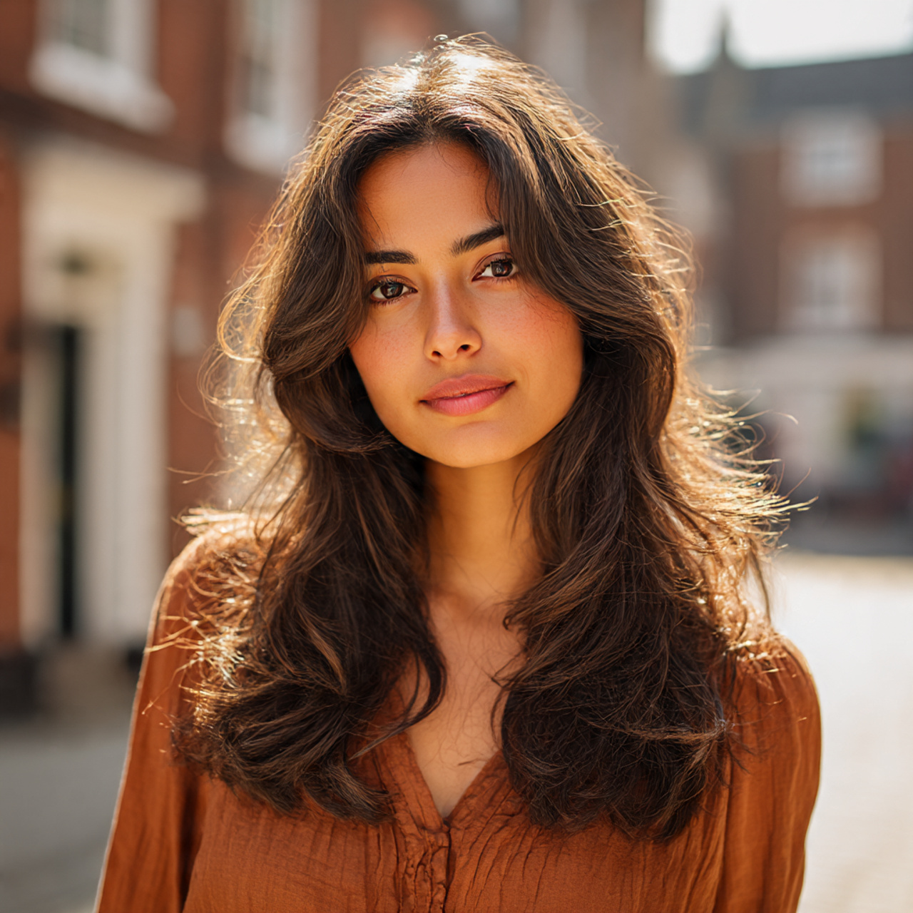 a natural daylight portrait of a woman