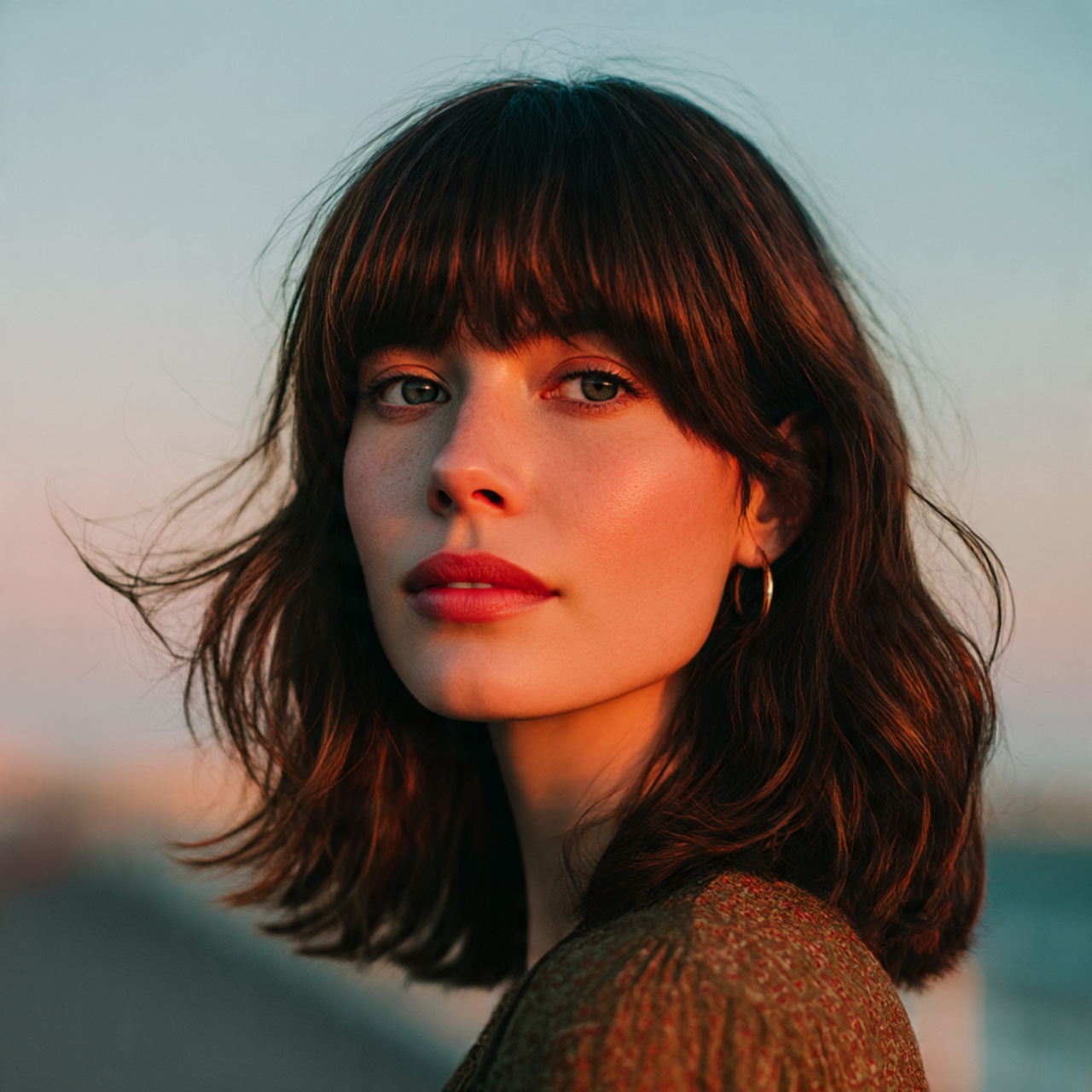 20 Shaggy Lob Ideas for a Fresh, Modern Look 13 a natural lifestyle portrait of a woman 1