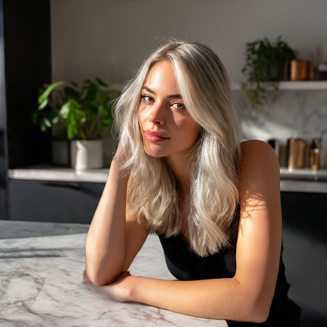 20 Silver Highlights Ideas for a Stunning New Look 9 a natural looking portrait of a woman with