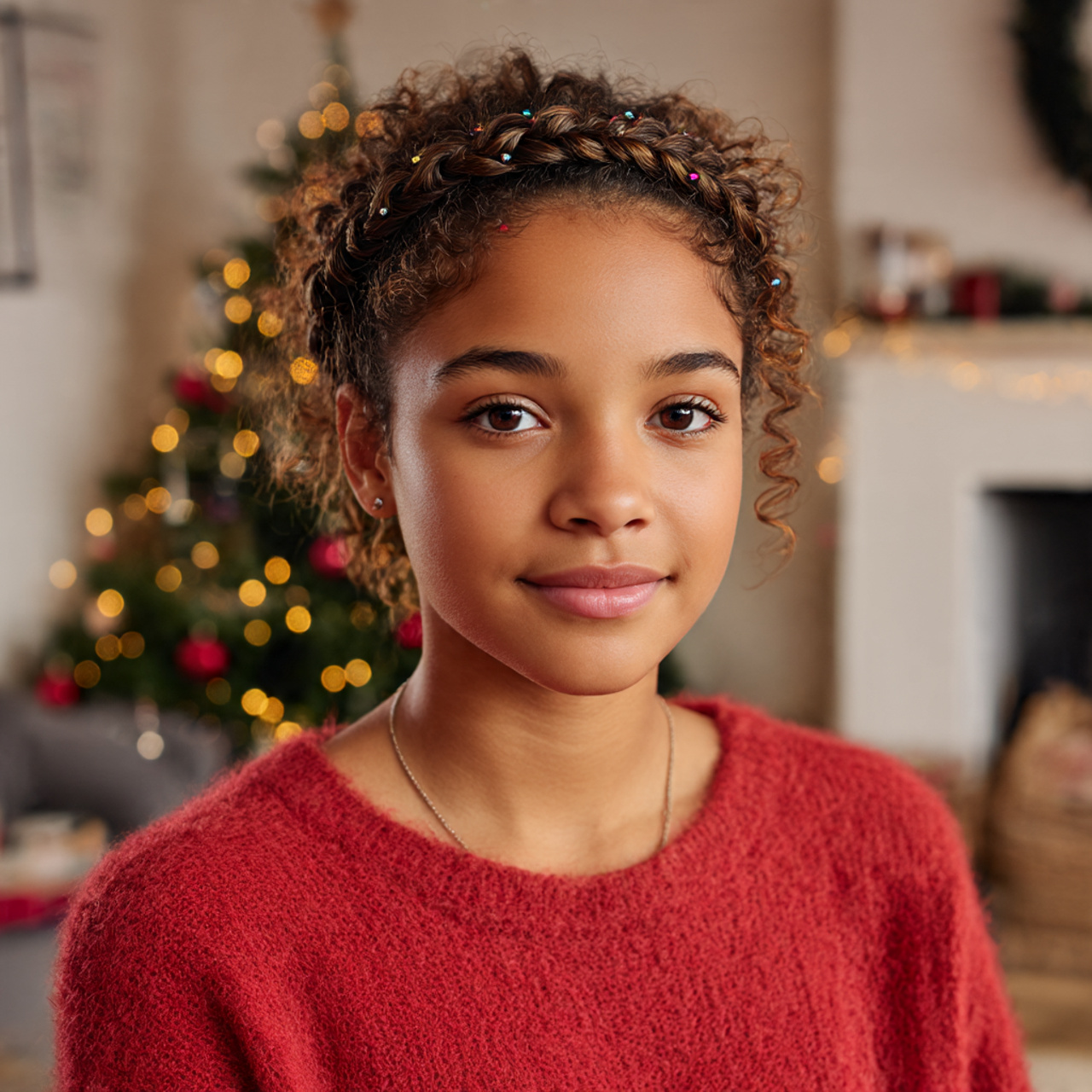 Gorgeous 25 Christmas Hairstyles Ideas for Every Holiday Event 23 a natural looking teenage girl with medium brown