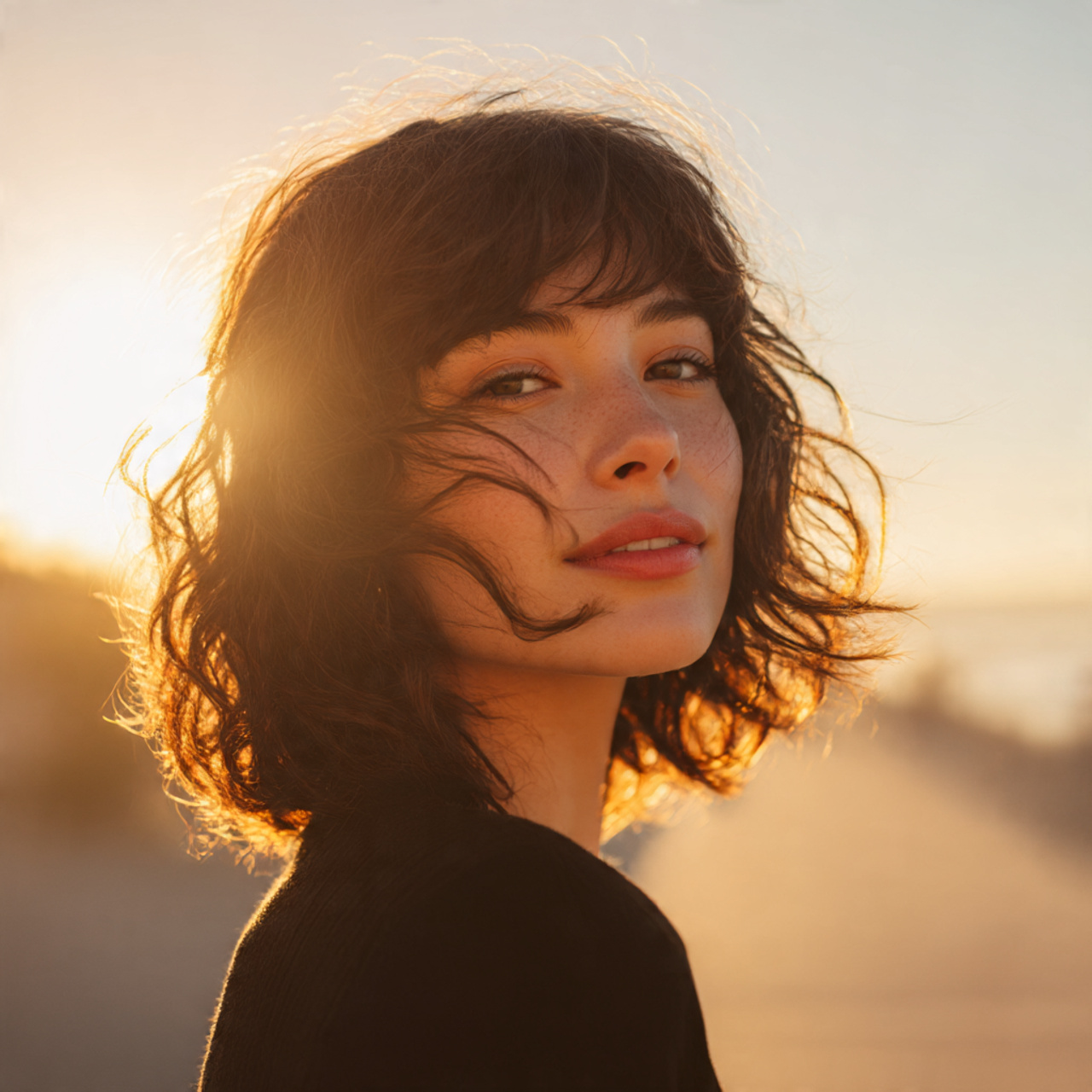 a natural looking woman in her mid 20s with