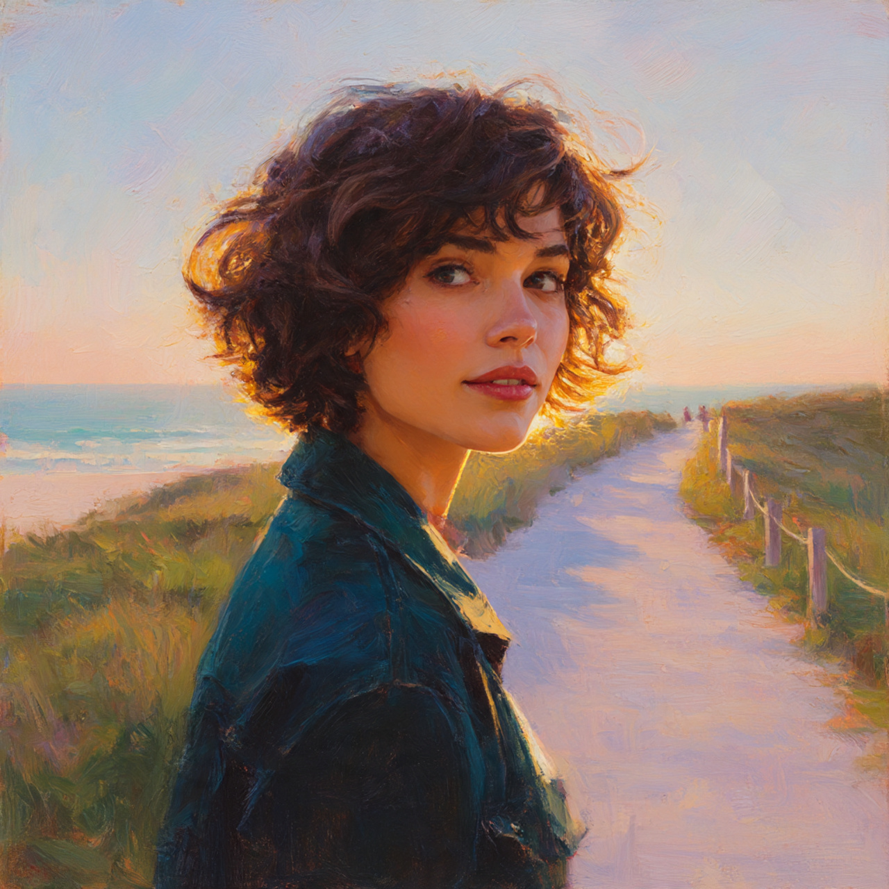 20 Short Shaggy Hair Ideas for Volume and Texture You’ll Love 3 a natural portrait of a woman with