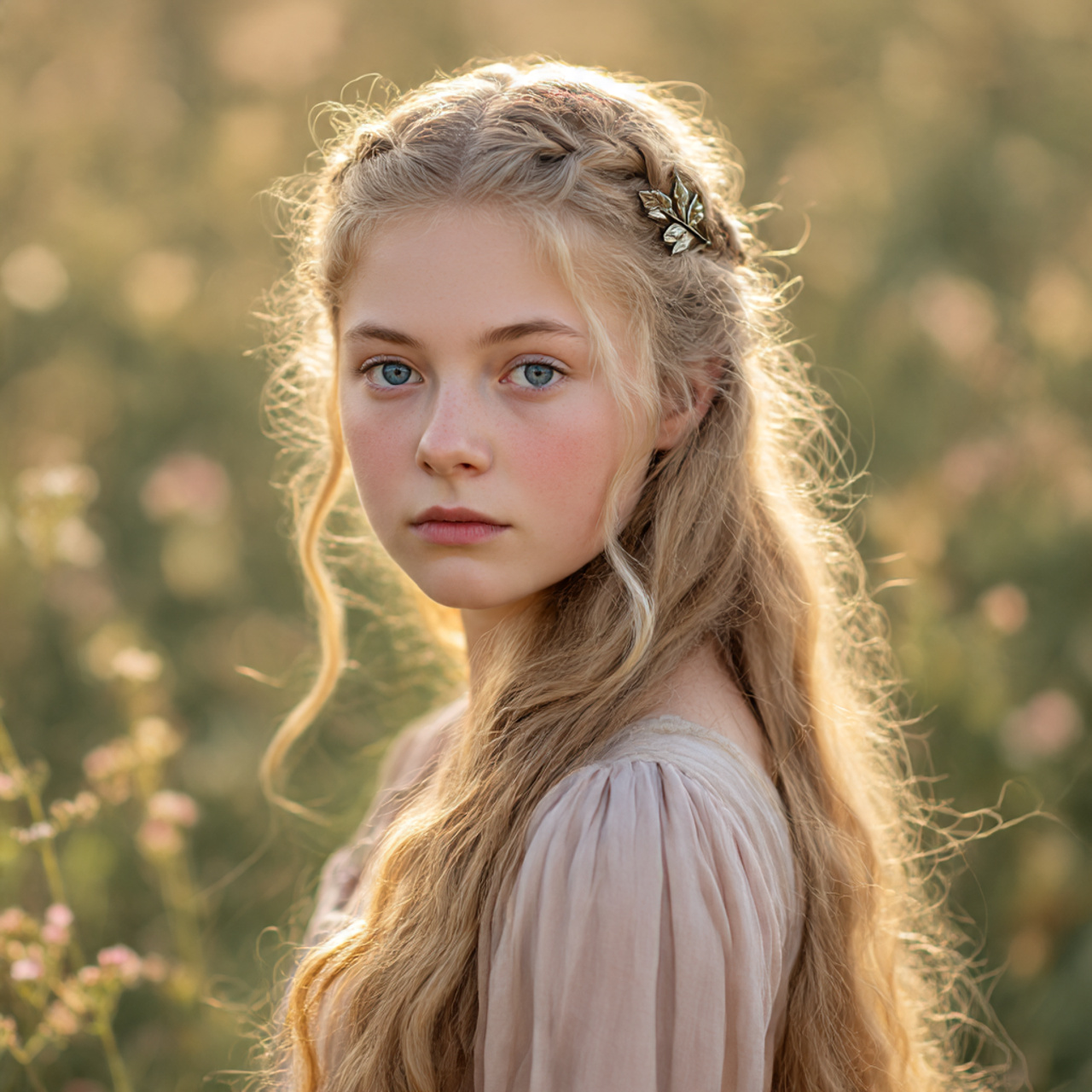 27 Perfect Medieval Princesses Hairstyles Ideas for Elegant Styling 5 a natural portrait of a young medieval