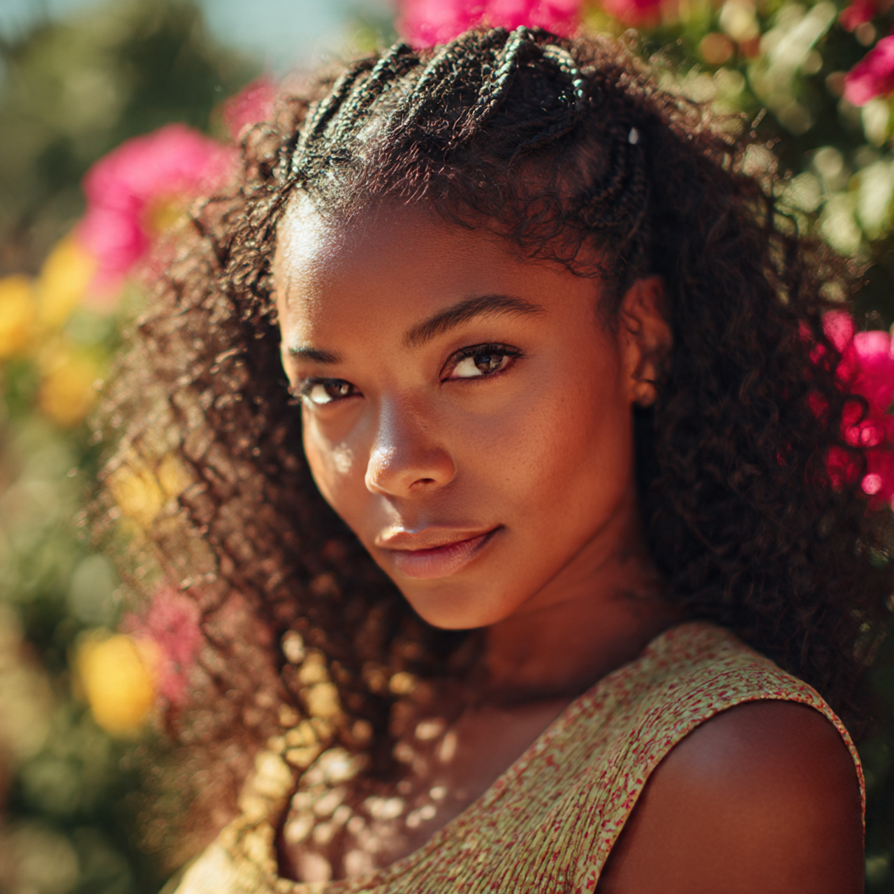 a natural realistic daytime portrait of a