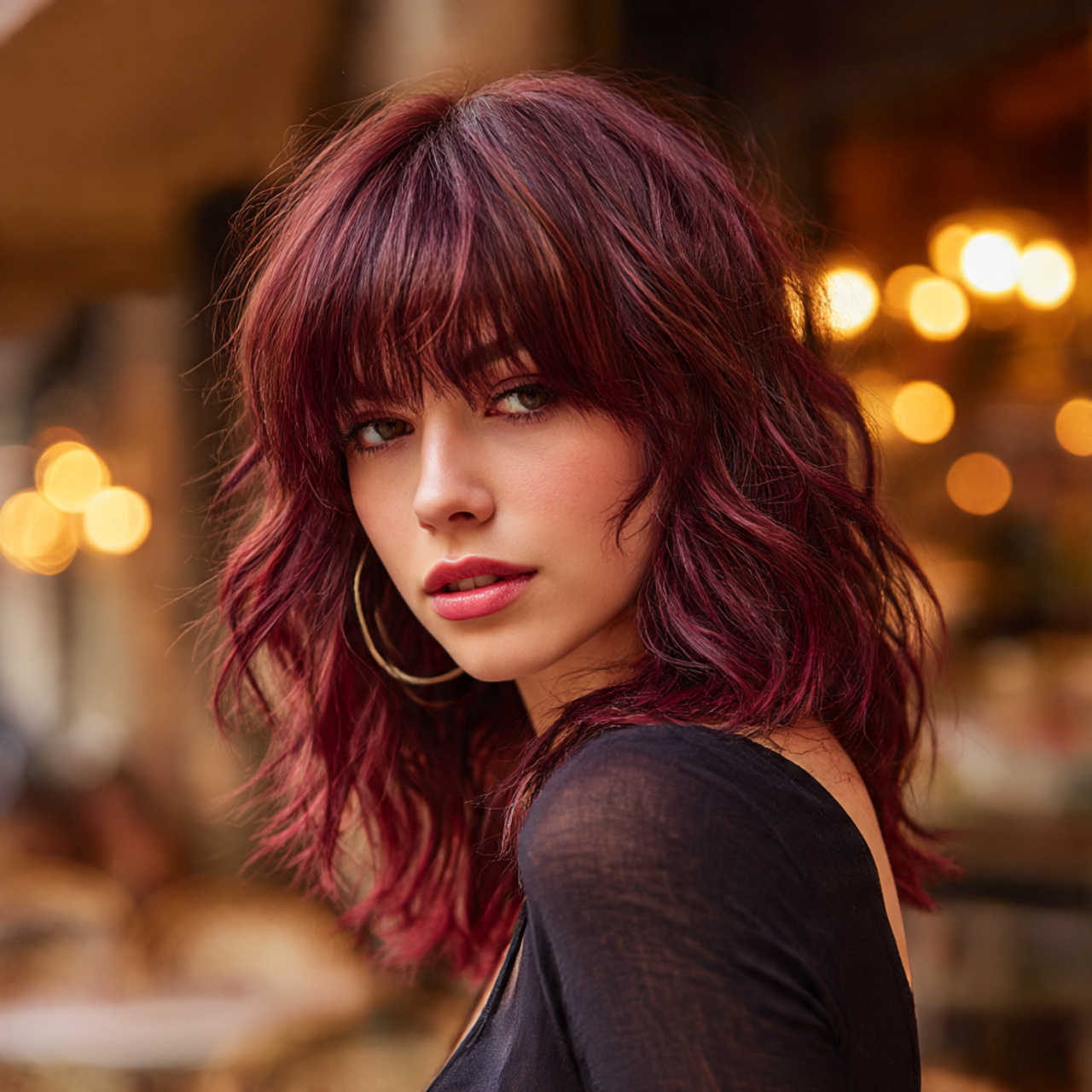 a natural realistic image of a model