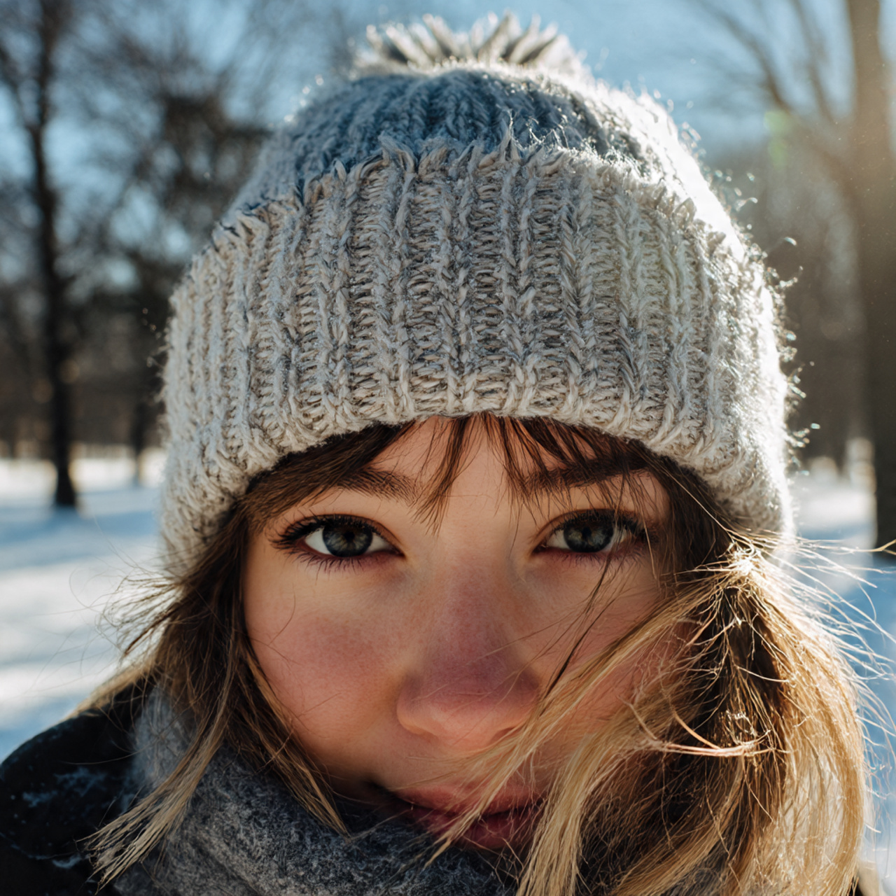 a person wearing a beanie with visible