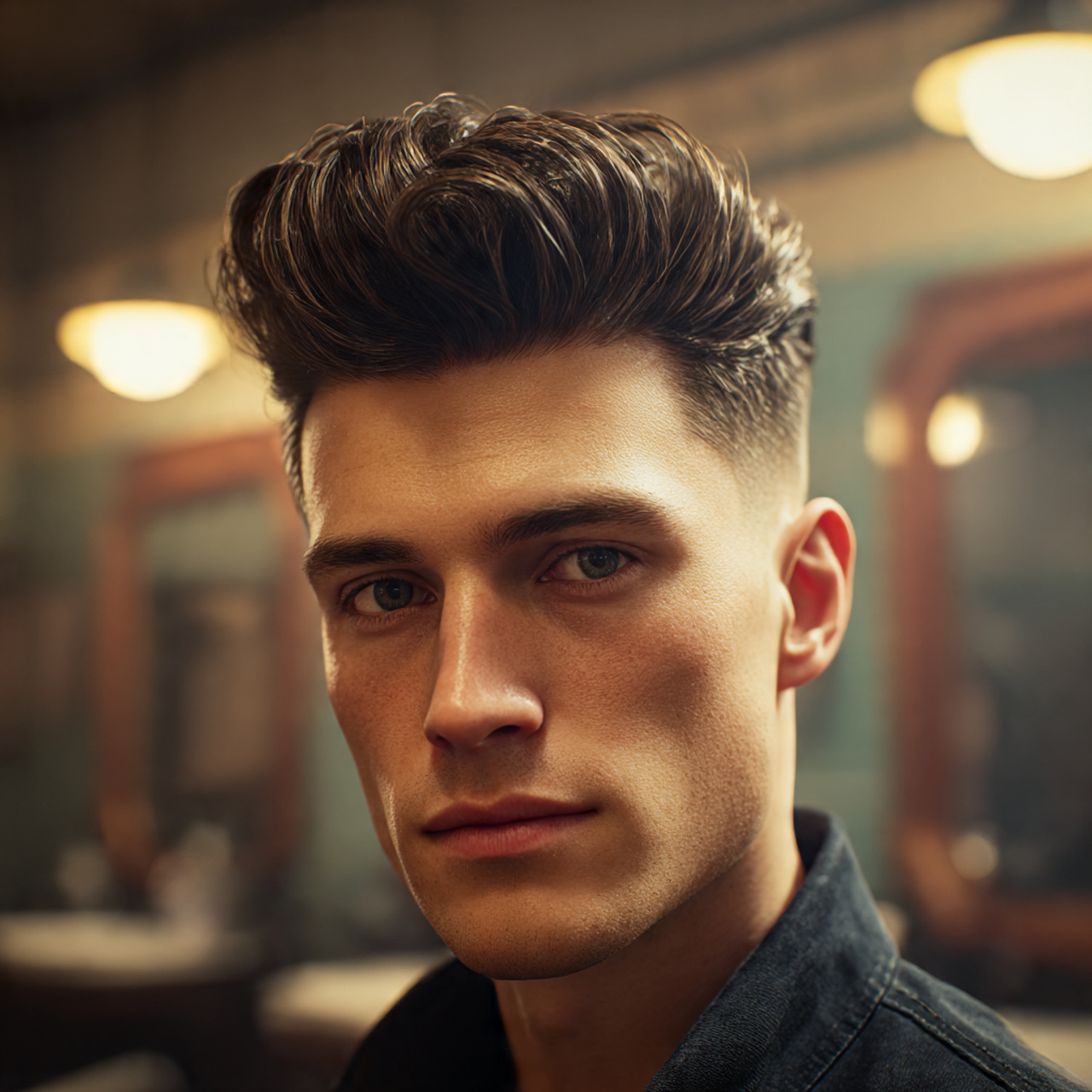 a photorealistic image of a handsome man