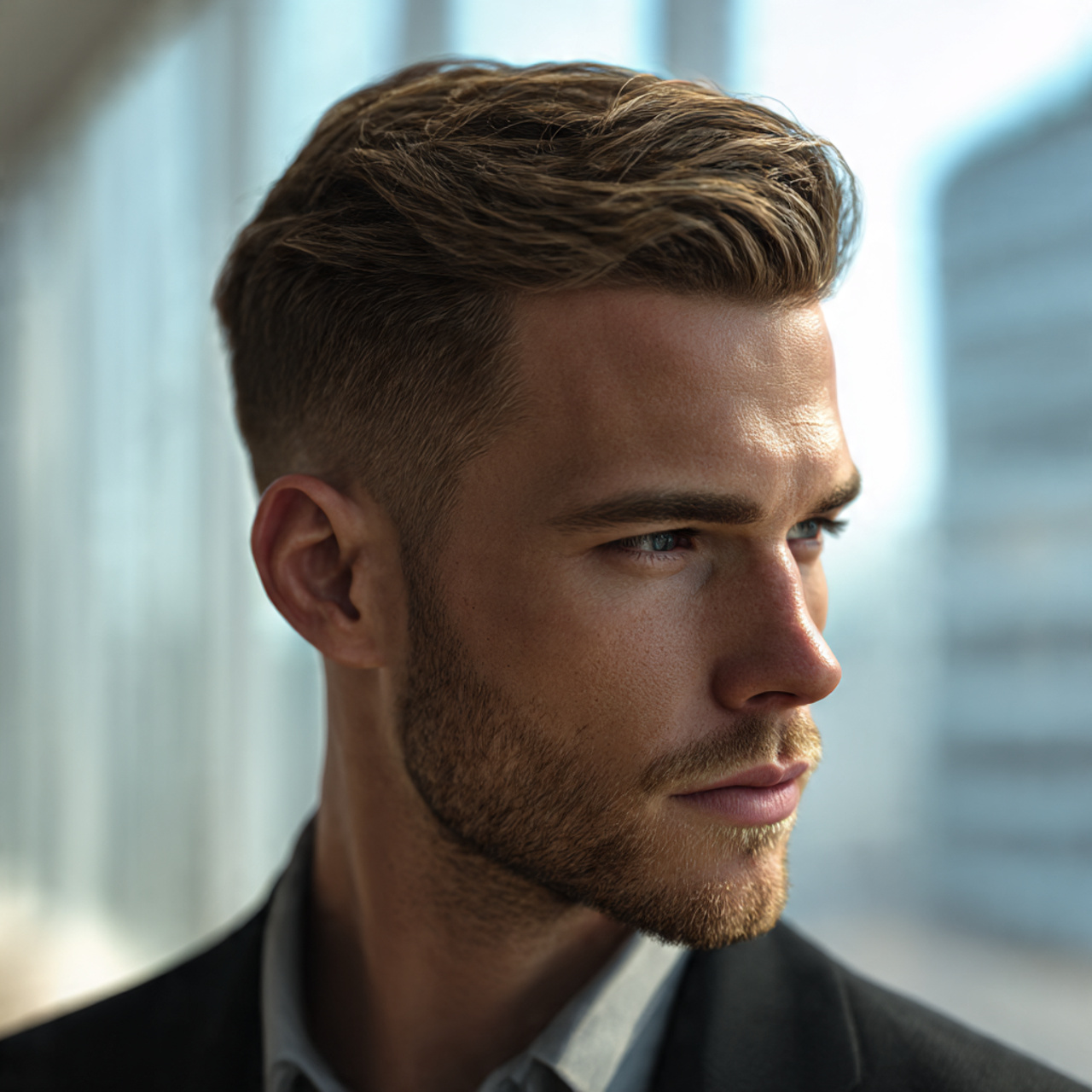 a photorealistic image of an elegant man