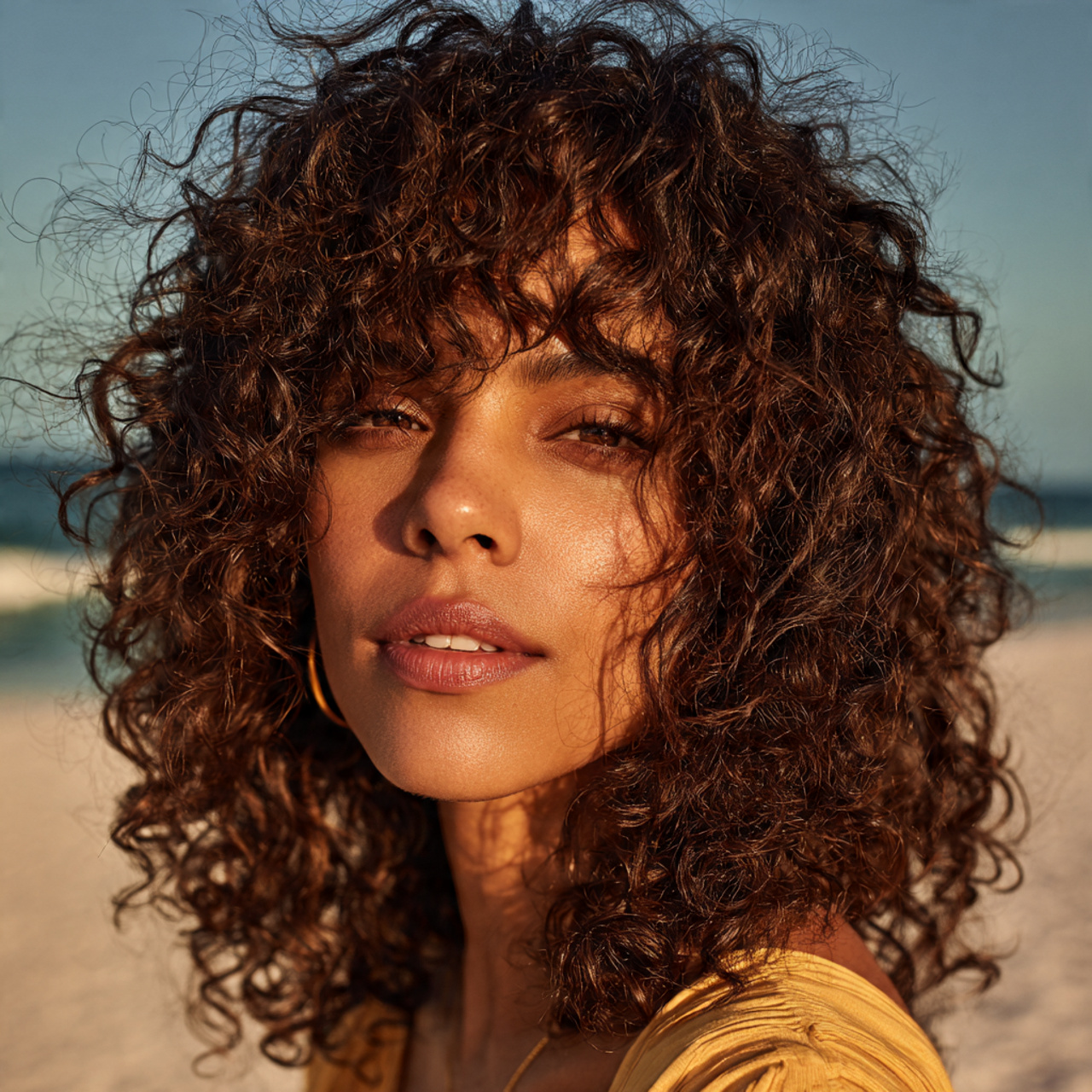 a photorealistic portrait of a woman wearing