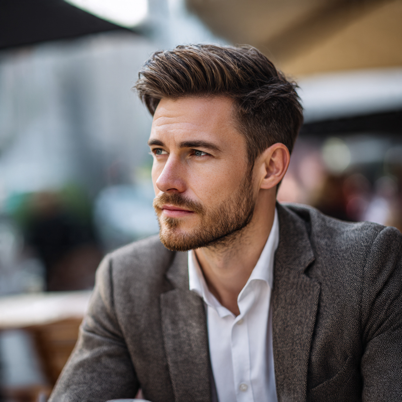 27 Best Medium Hairstyles for Men: Pro Cuts & Styling 5 a professional man with a clean side