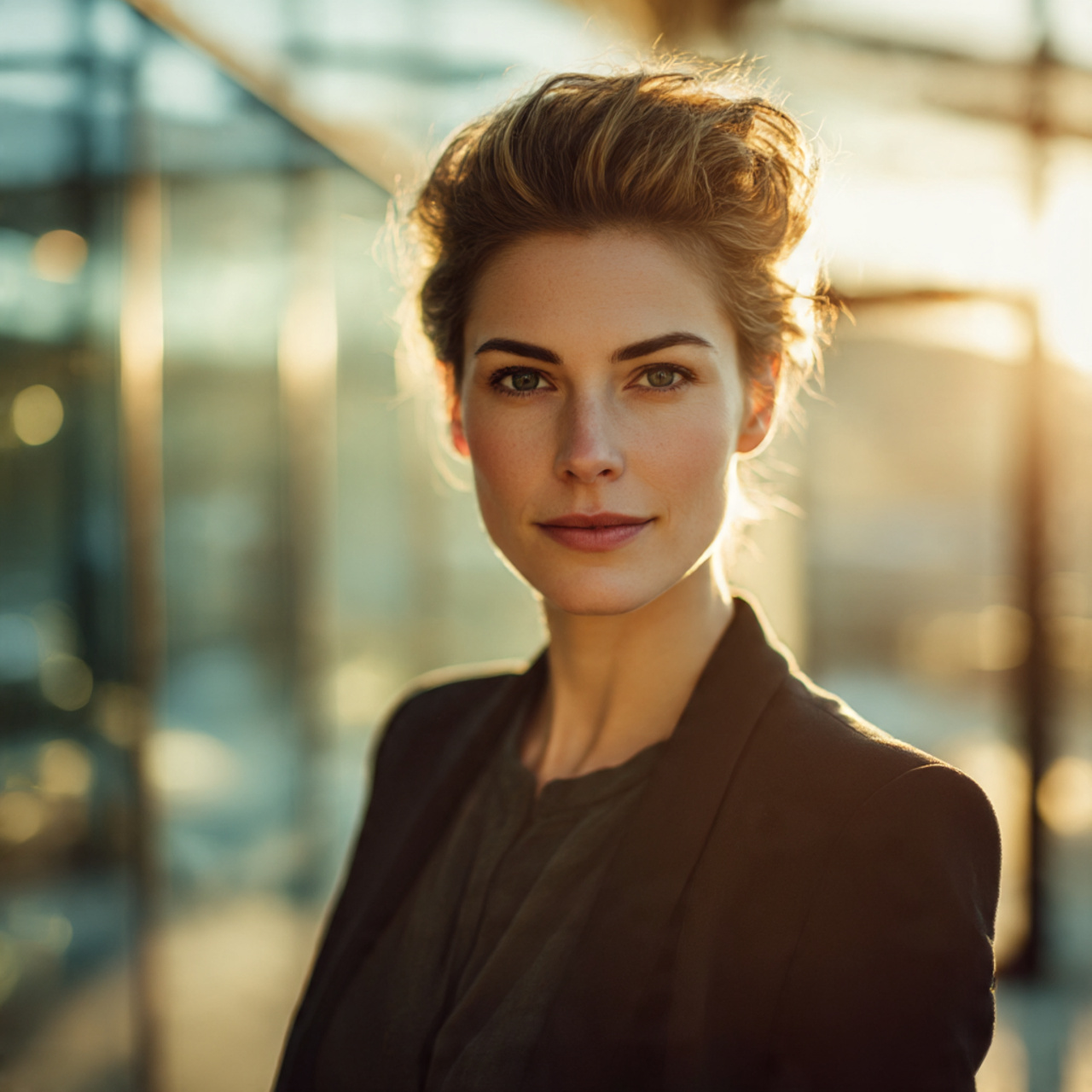 a professional woman with a unique realistic