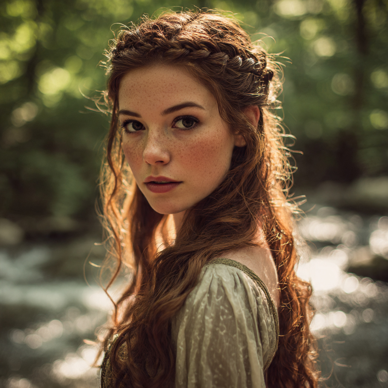 27 Perfect Medieval Princesses Hairstyles Ideas for Elegant Styling 8 a real woman with chestnut brown hair
