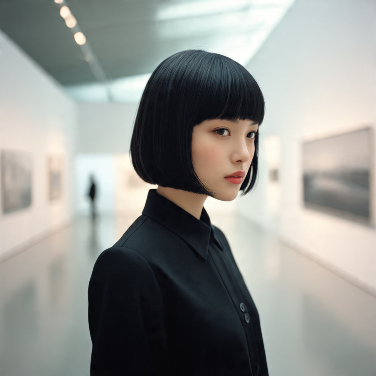 a realistic close portrait of an east