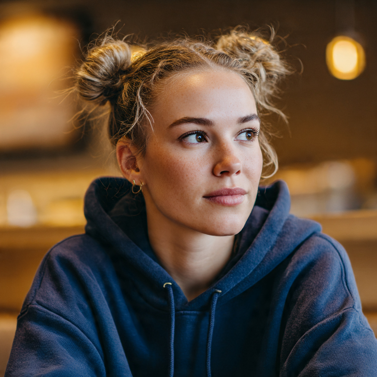 a realistic close up image of a woman 1